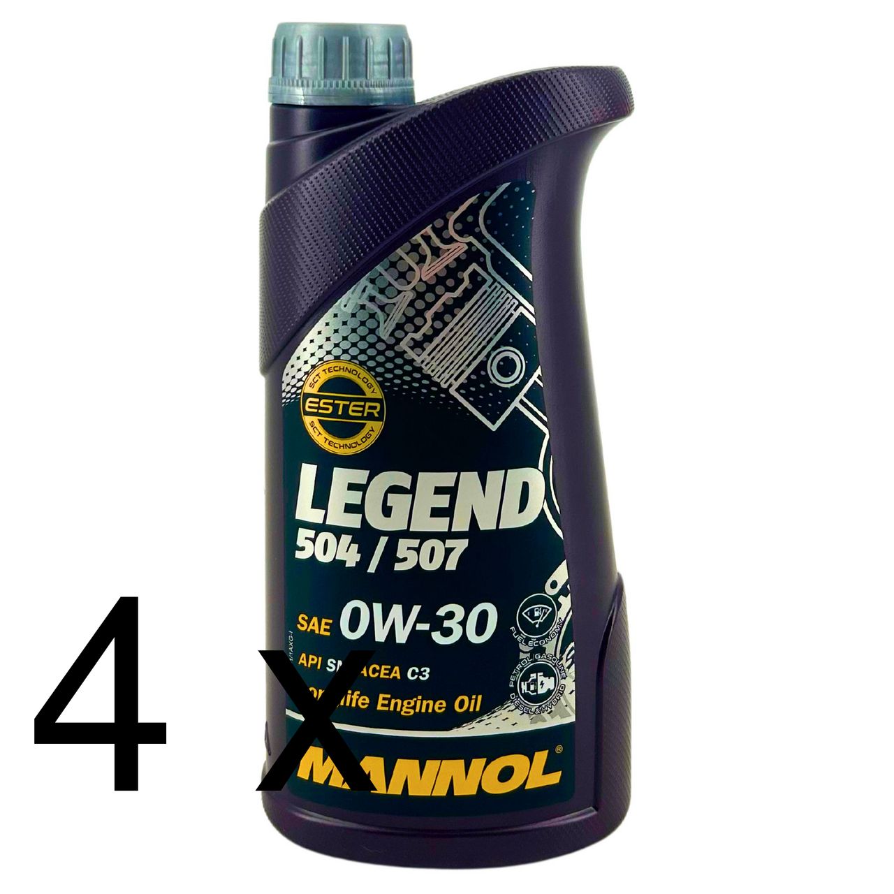 Mannol Legend 504/507 0W-30 4x1 Liter Mannol Legend 504/507 0W-30 4x1 Liter