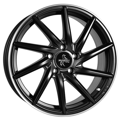KESKIN WHEELS KT17 HURRICANE matt black lip polish 8.0Jx18 5x112 ET30