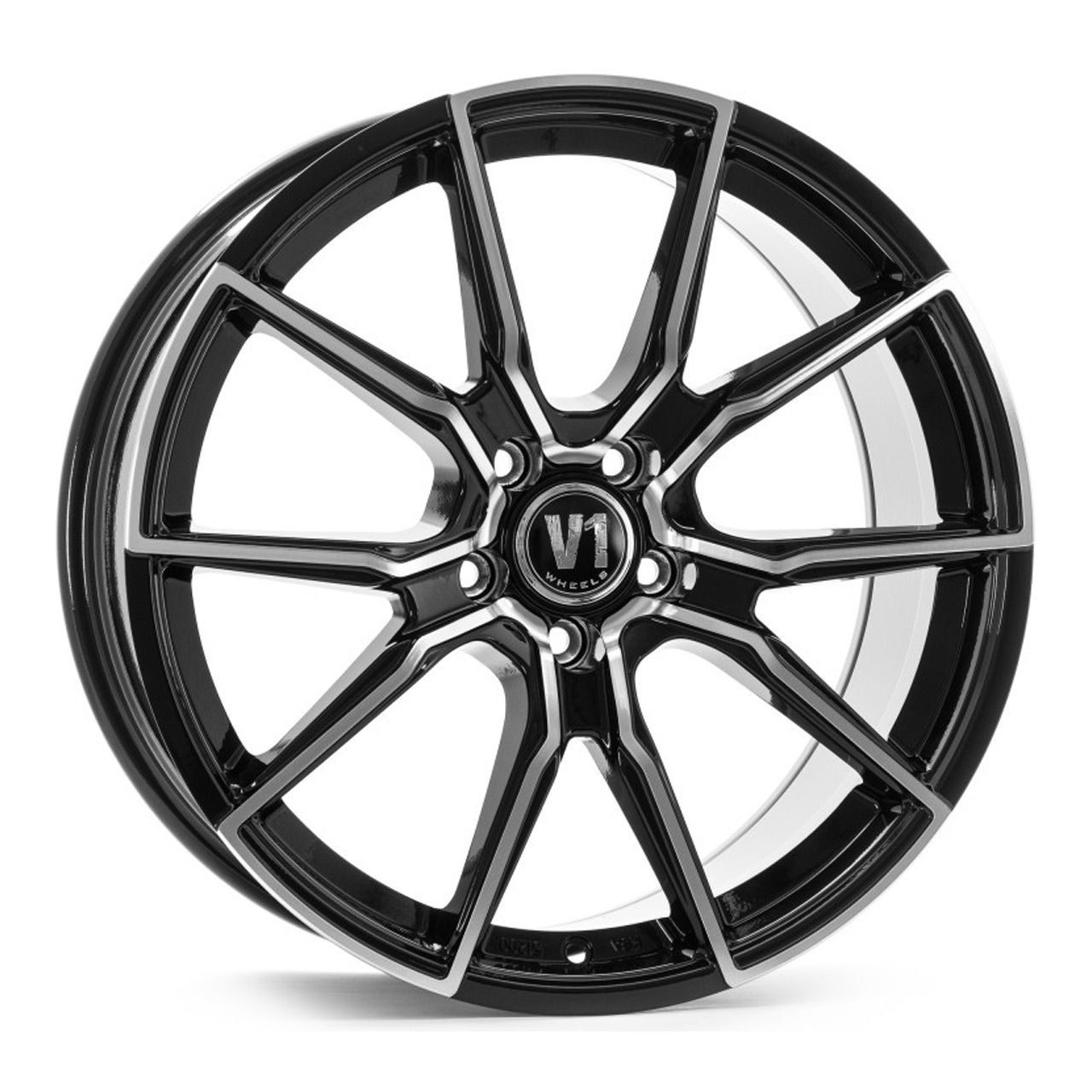 V1 WHEELS V1 schwarz hochglanzpoliert 8.0Jx18 5x120 ET45