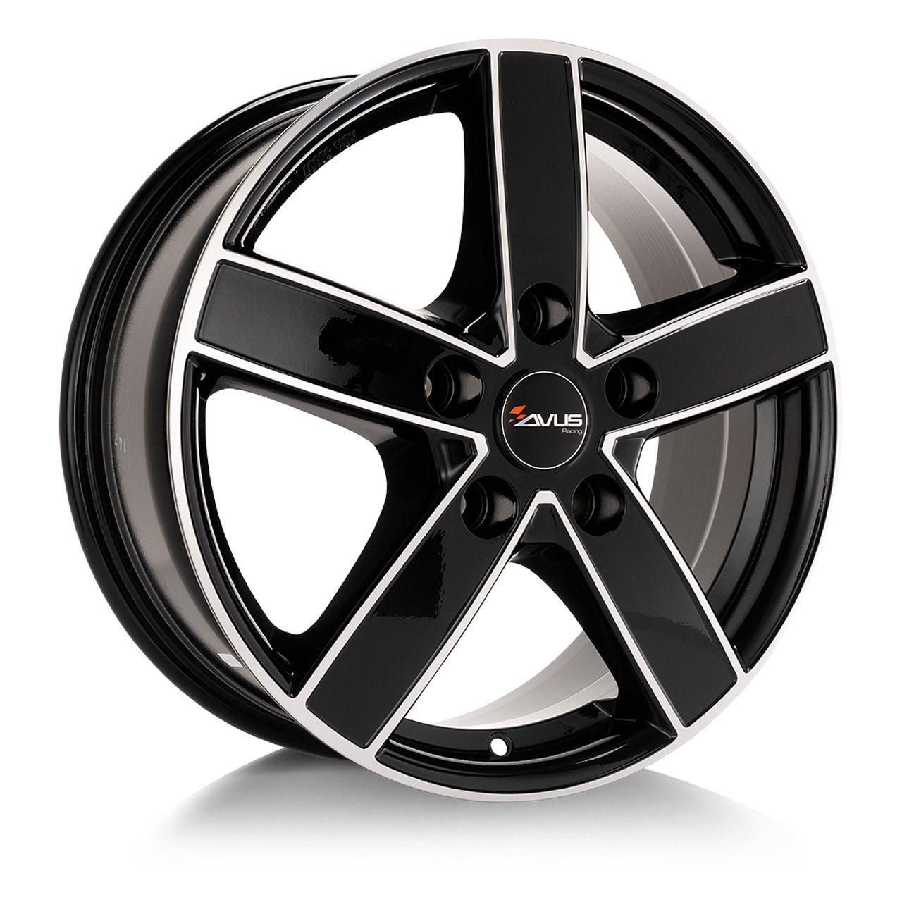 AVUS RACING AC-V51 black polished 7.5Jx18 5x114 ET38