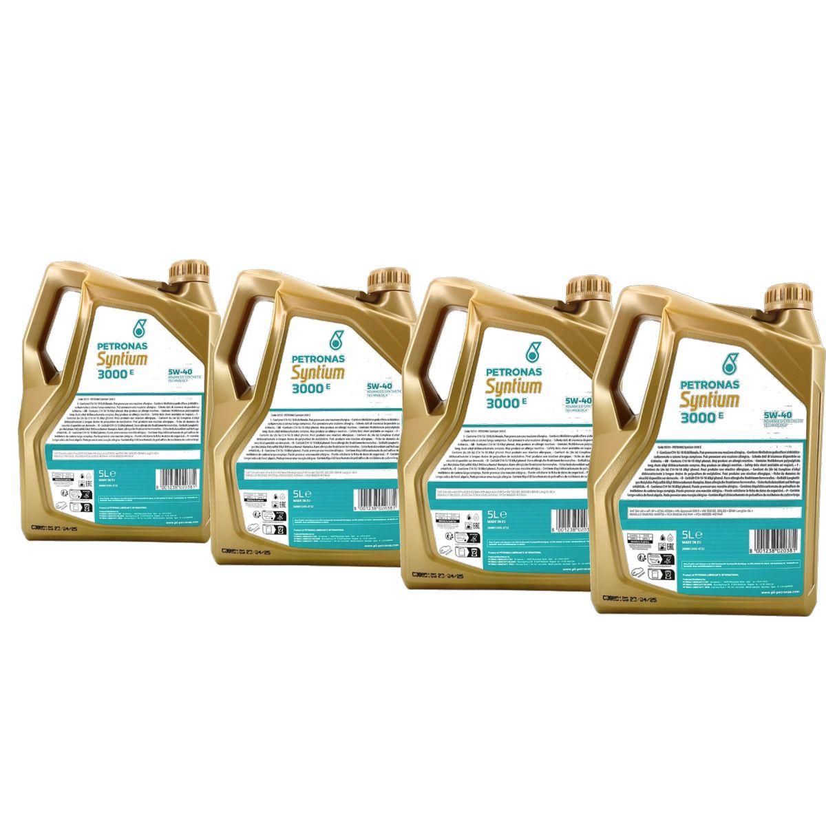 Petronas Syntium 3000 E 5W-40 SP 4x5 Liter