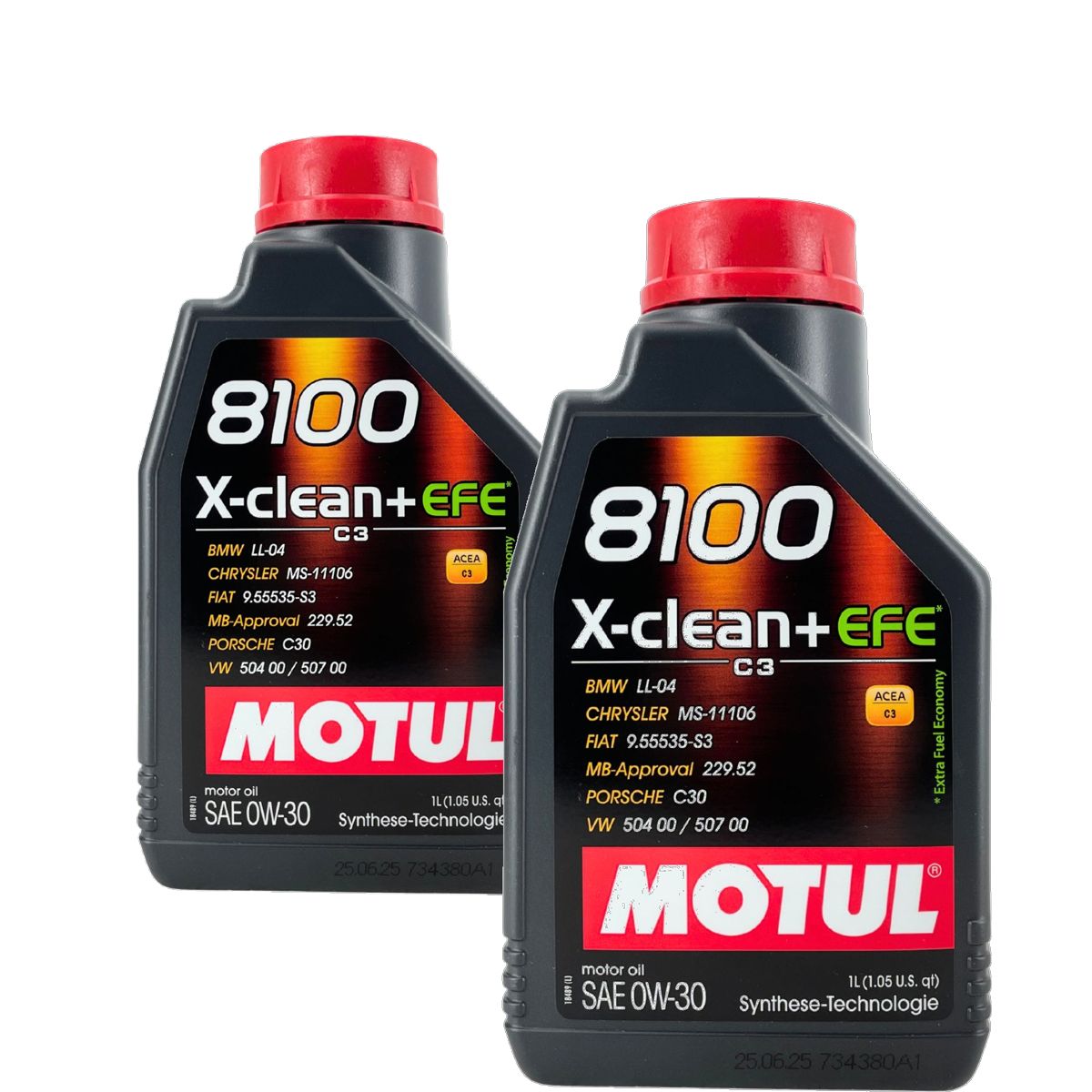 Motul 8100 X-Clean + EFE 0W-30 2x1 Liter