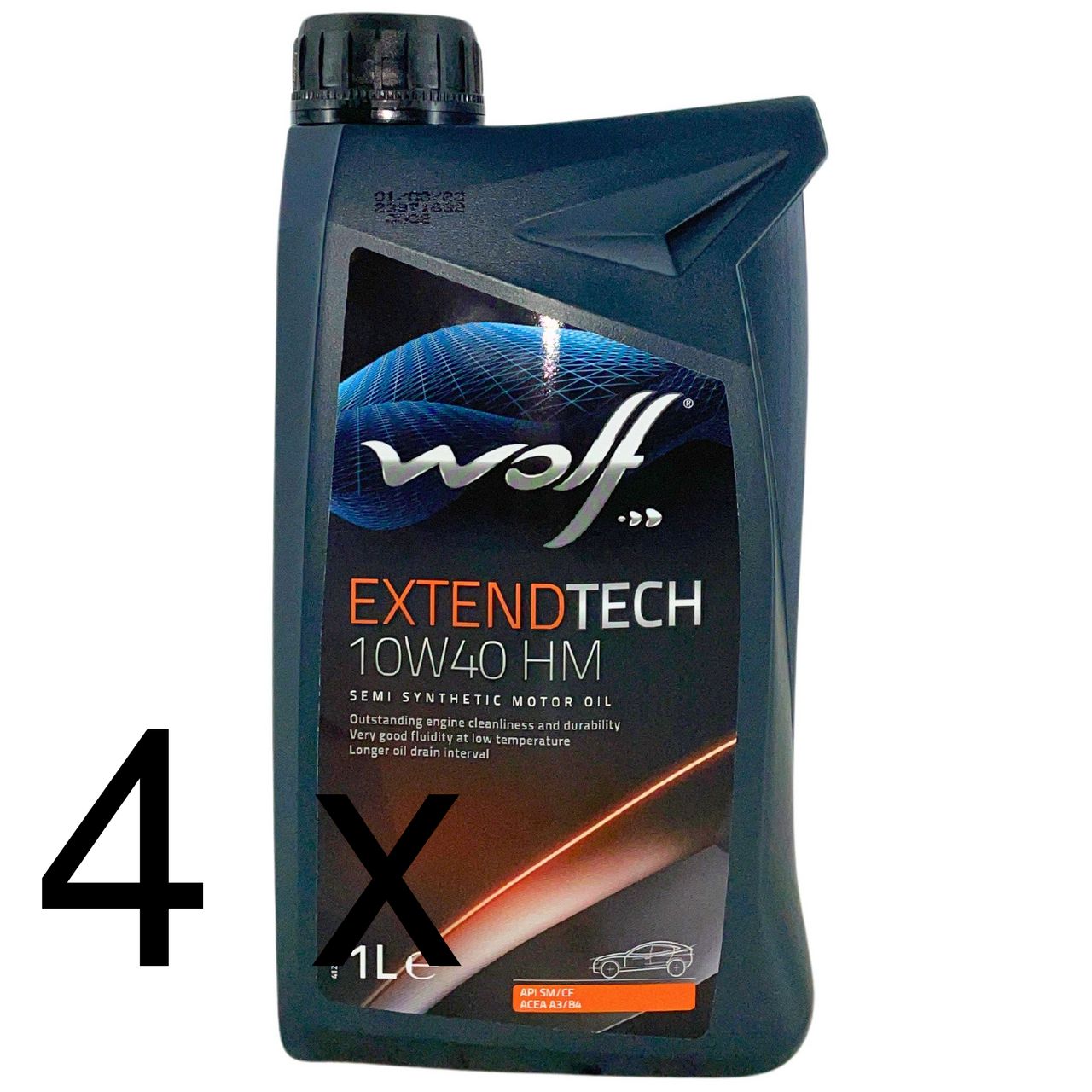 Wolf ExtendTech 10W-40 HM 4x1 Liter