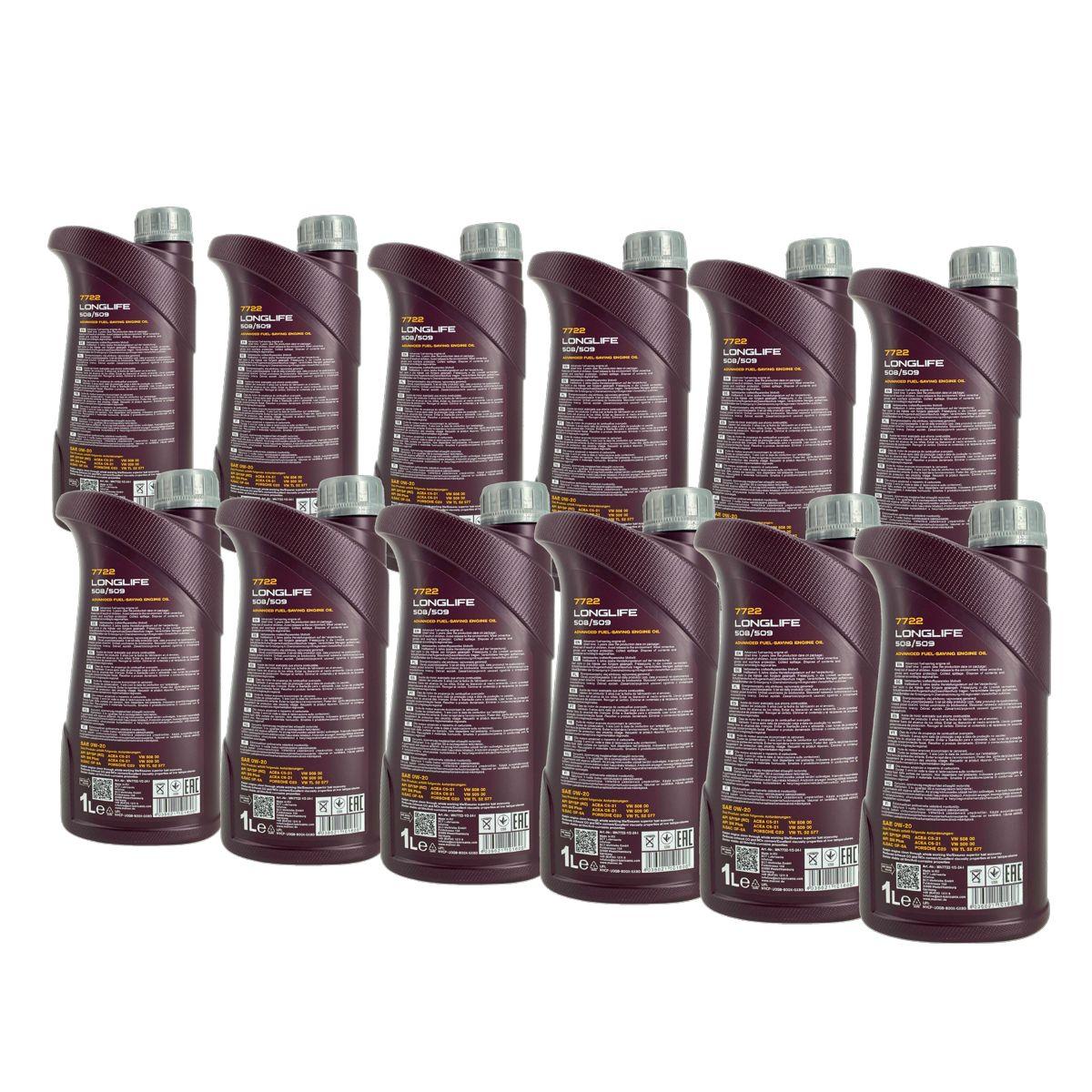 Mannol Longlife 508/509 0W-20 12x1 Liter