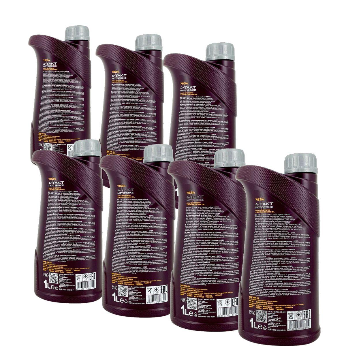 Mannol 4-Takt Motorbike 5W-40 7x1 Liter
