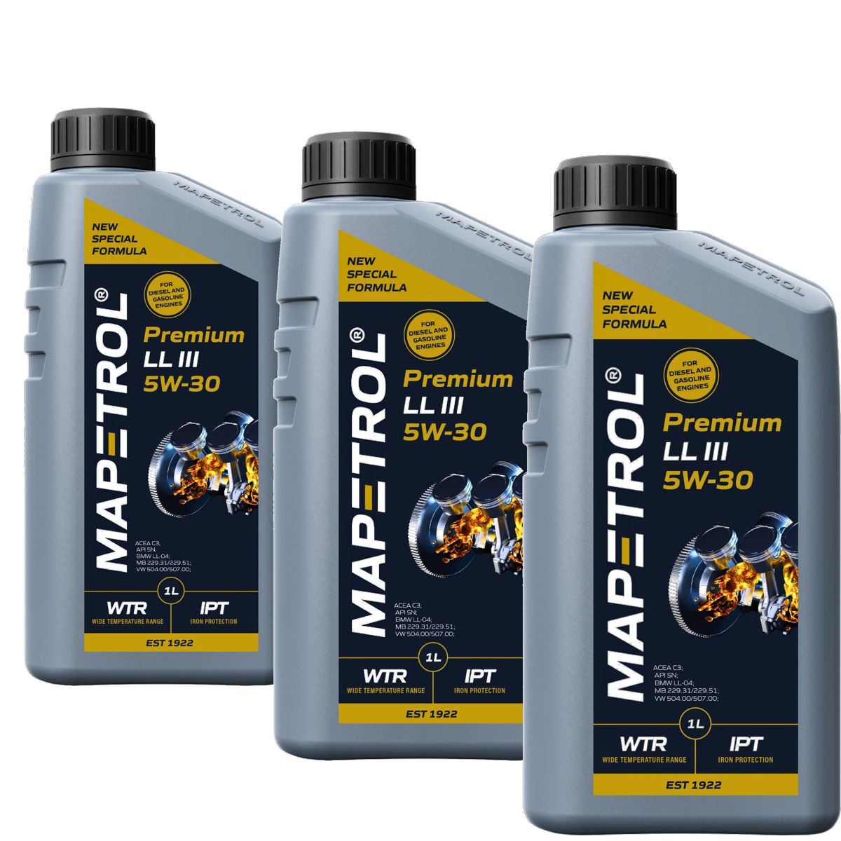 Mapetrol Premium LL III 5W-30 3x1 Liter