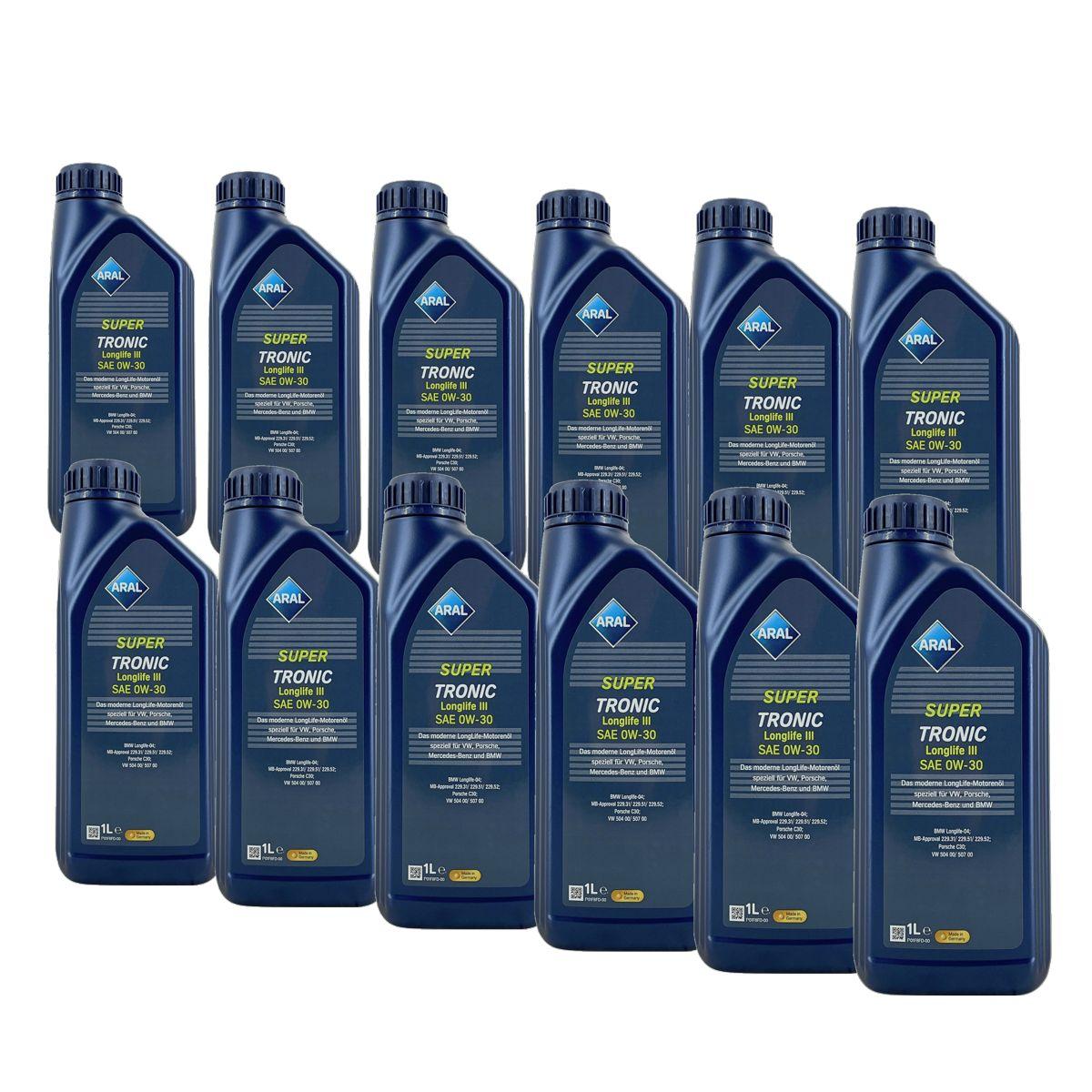 Aral SuperTronic LL III/3 0W-30 12x1 Liter