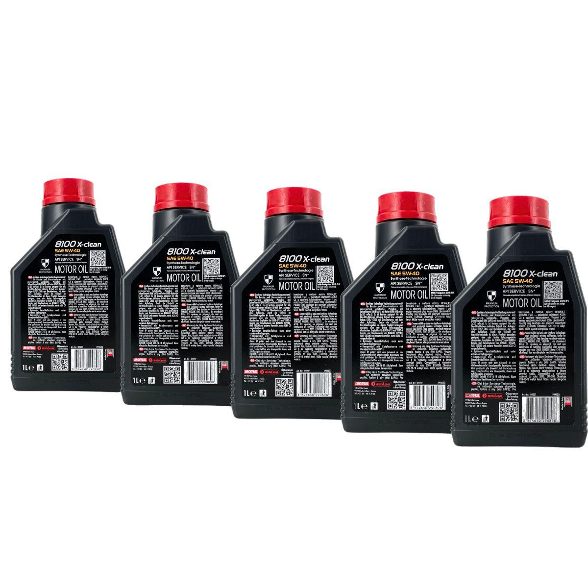 Motul 8100 X-clean 5W-40 5x1 Liter