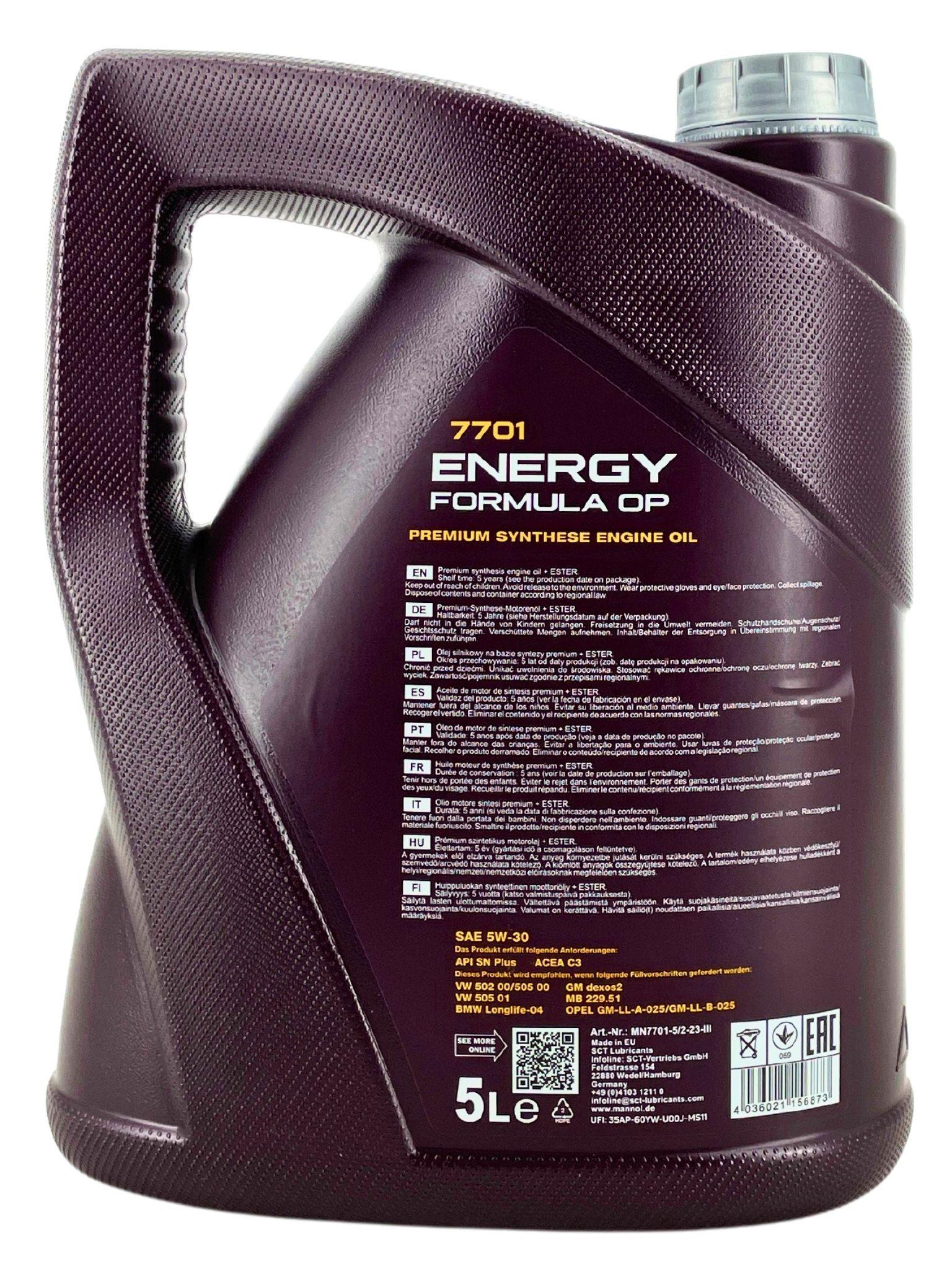 Mannol Energy Formula OP 5W-30 5 Liter