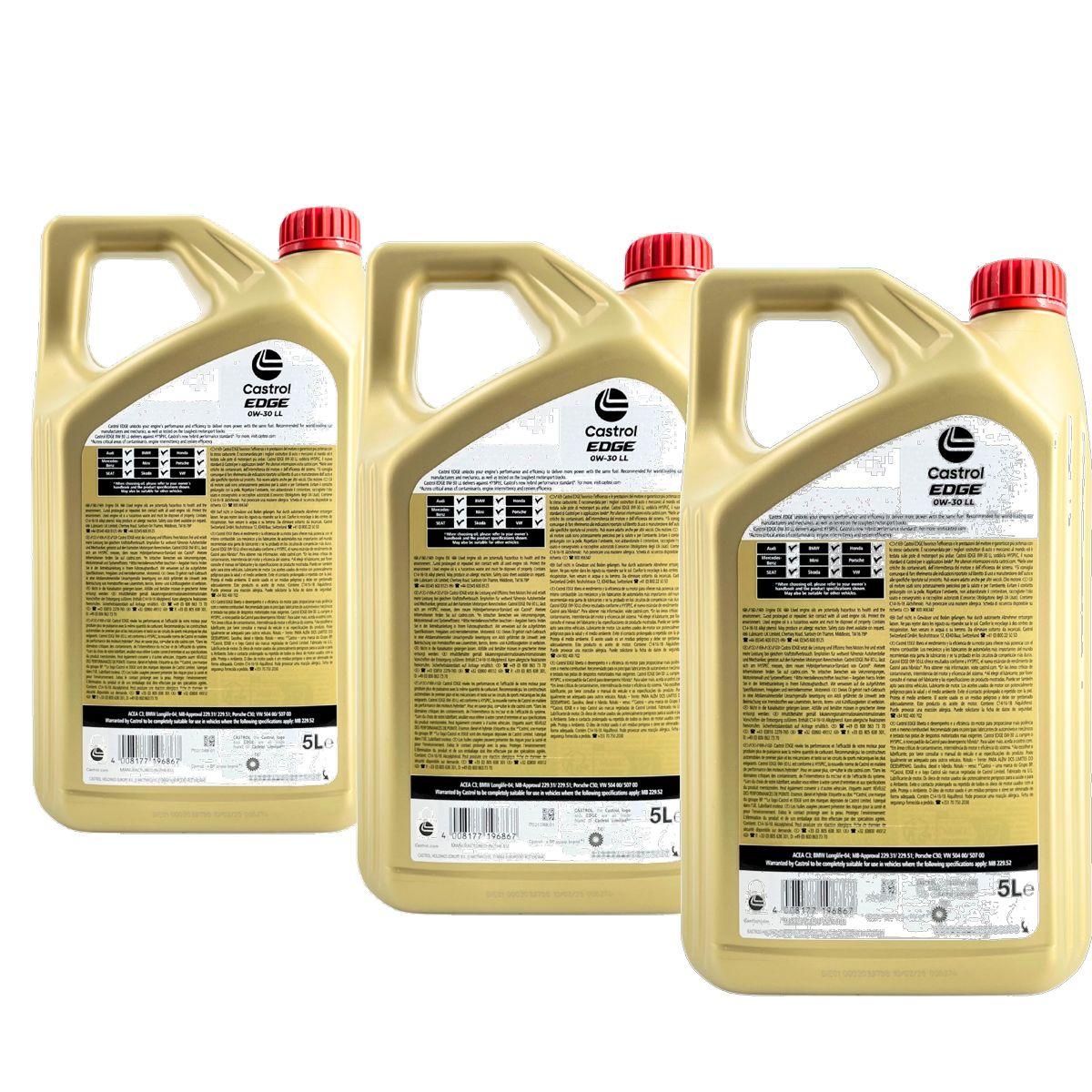 Castrol Edge 0W-30 LL 3x5 Liter