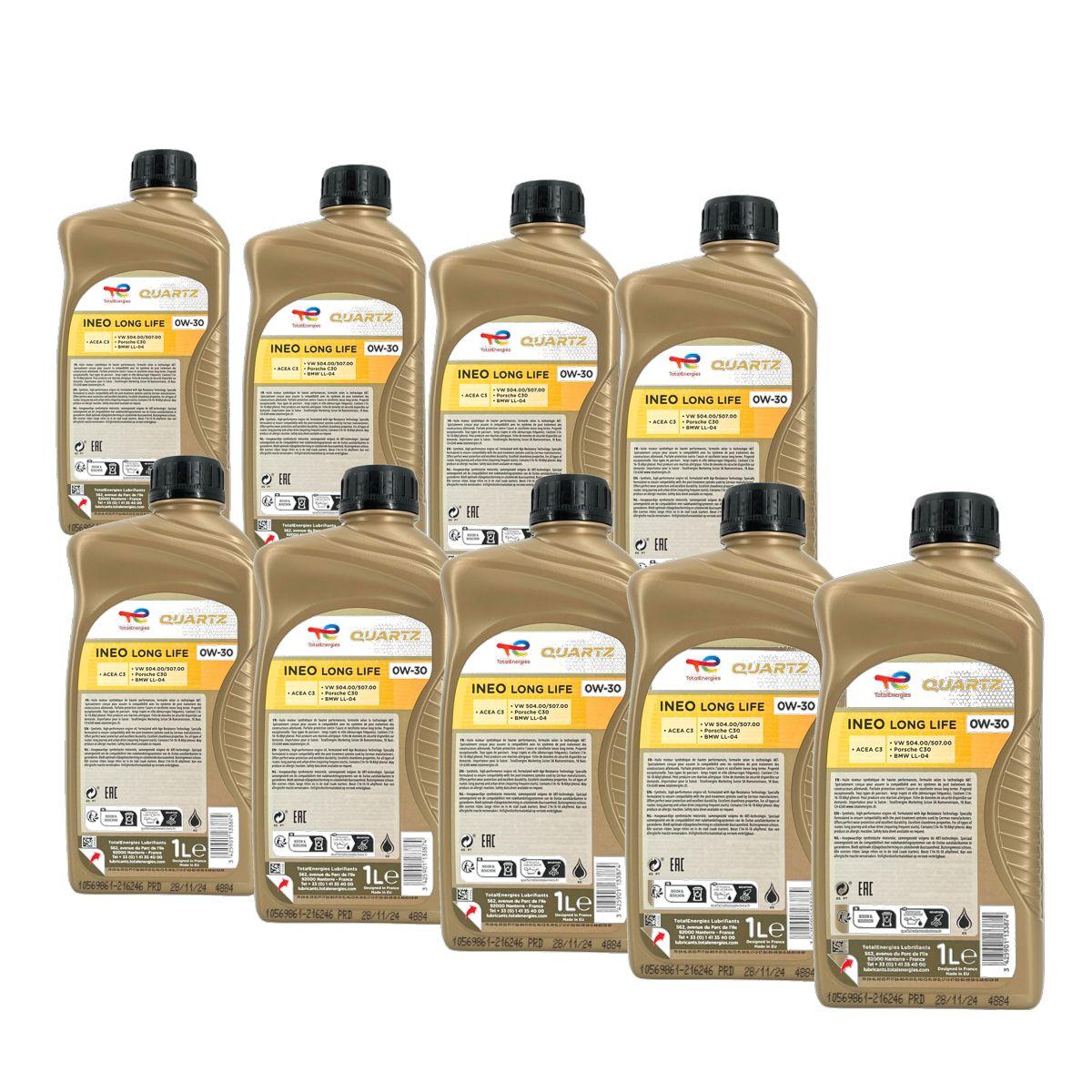Total Quartz Ineo Long Life 0W-30 9x1 Liter