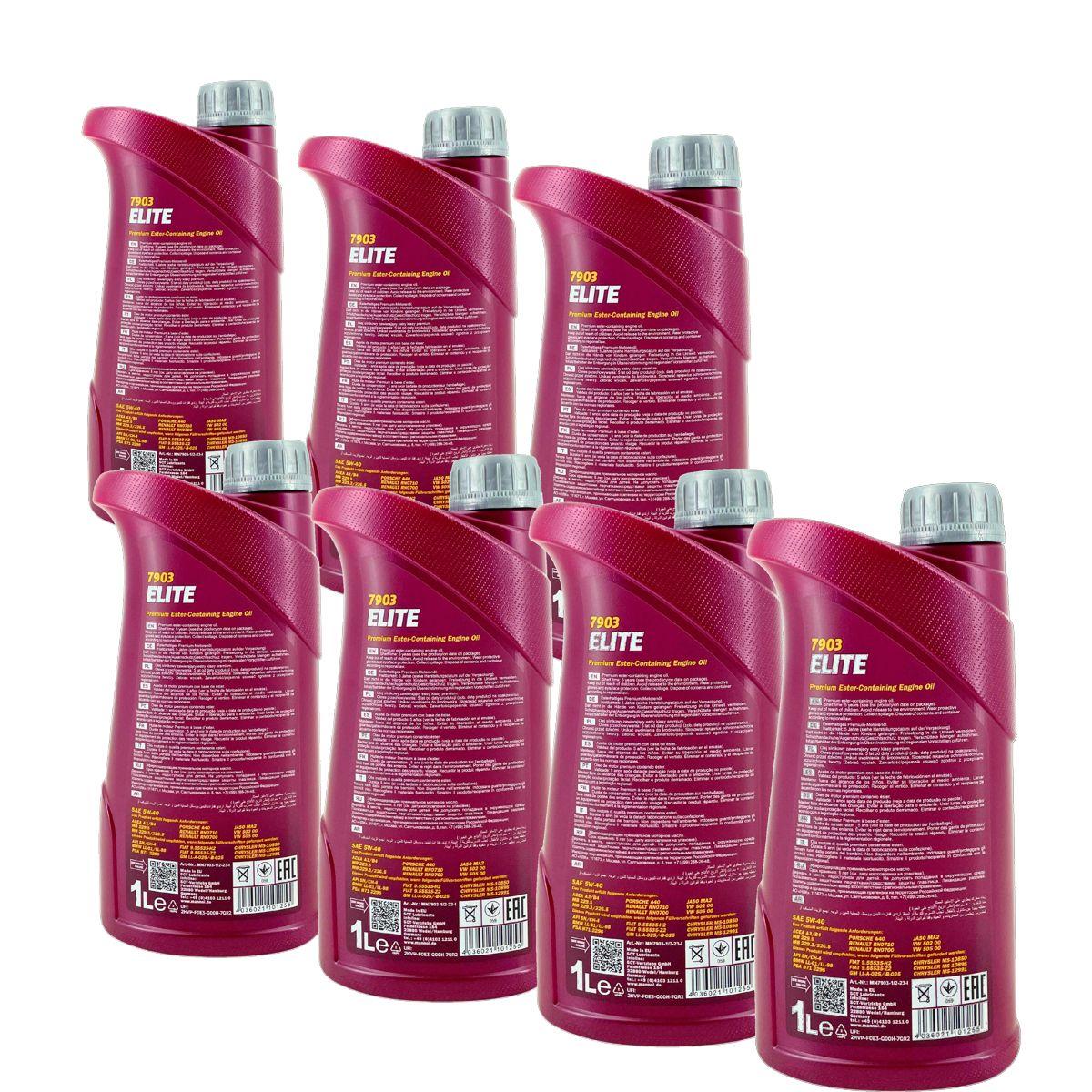 Mannol Elite 5W-40 7x1 Liter