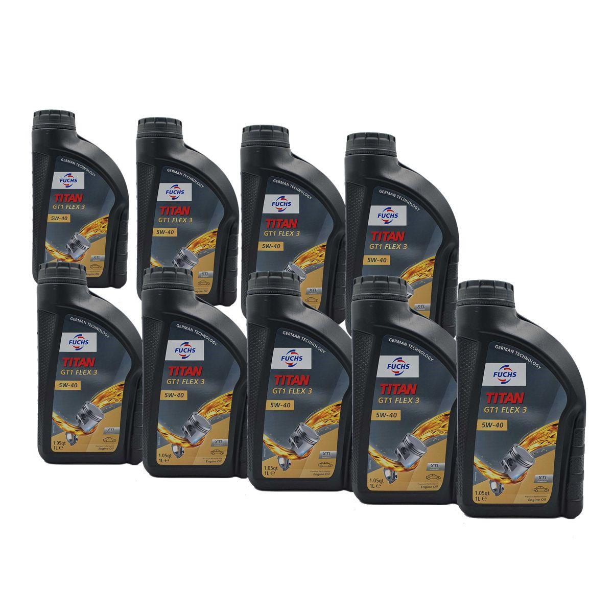 Fuchs Titan GT1 Flex 3 5W-40 9x1 Liter