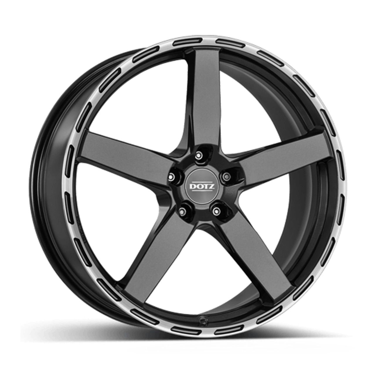 DOTZ MARINABAY DARK gunmetal polished lip 9.0Jx 5x112 ET35