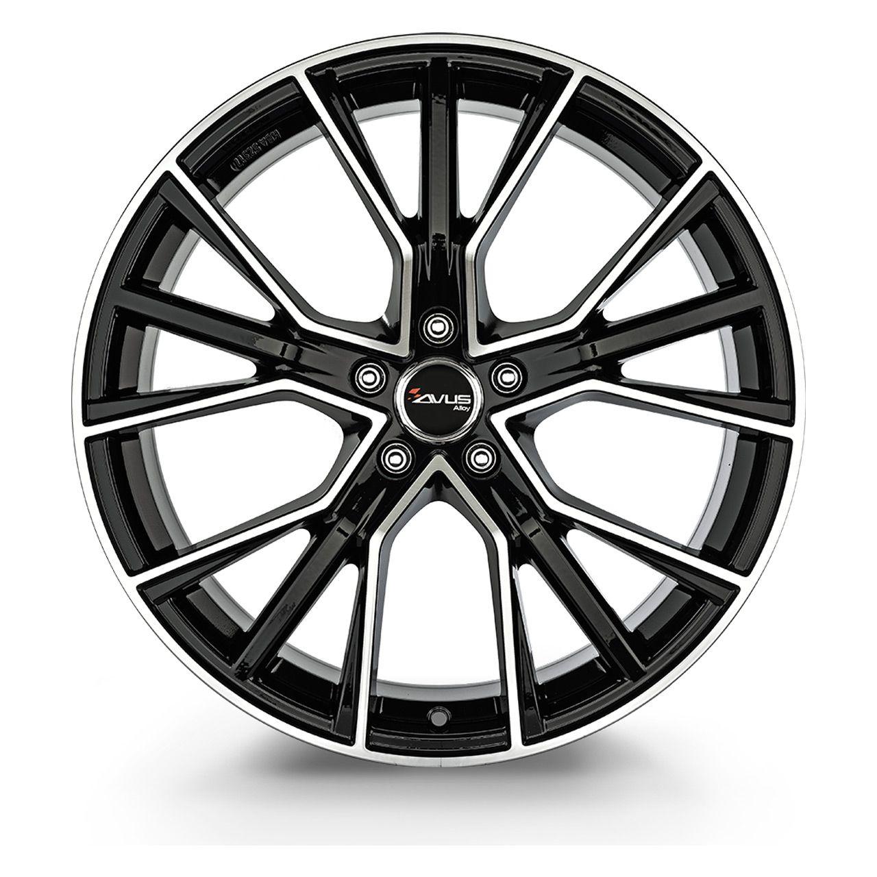 AVUS RACING AF18 black polished 9.0Jx21 5x112 ET30