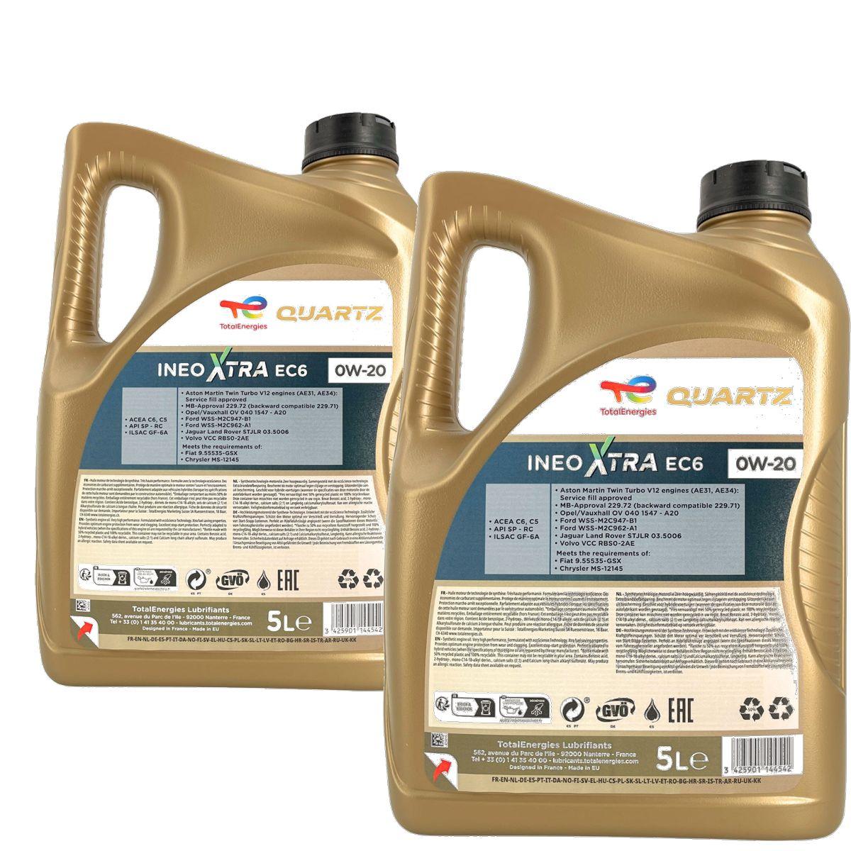 Total Quartz Ineo Xtra EC6 0W-20 2x5 Liter