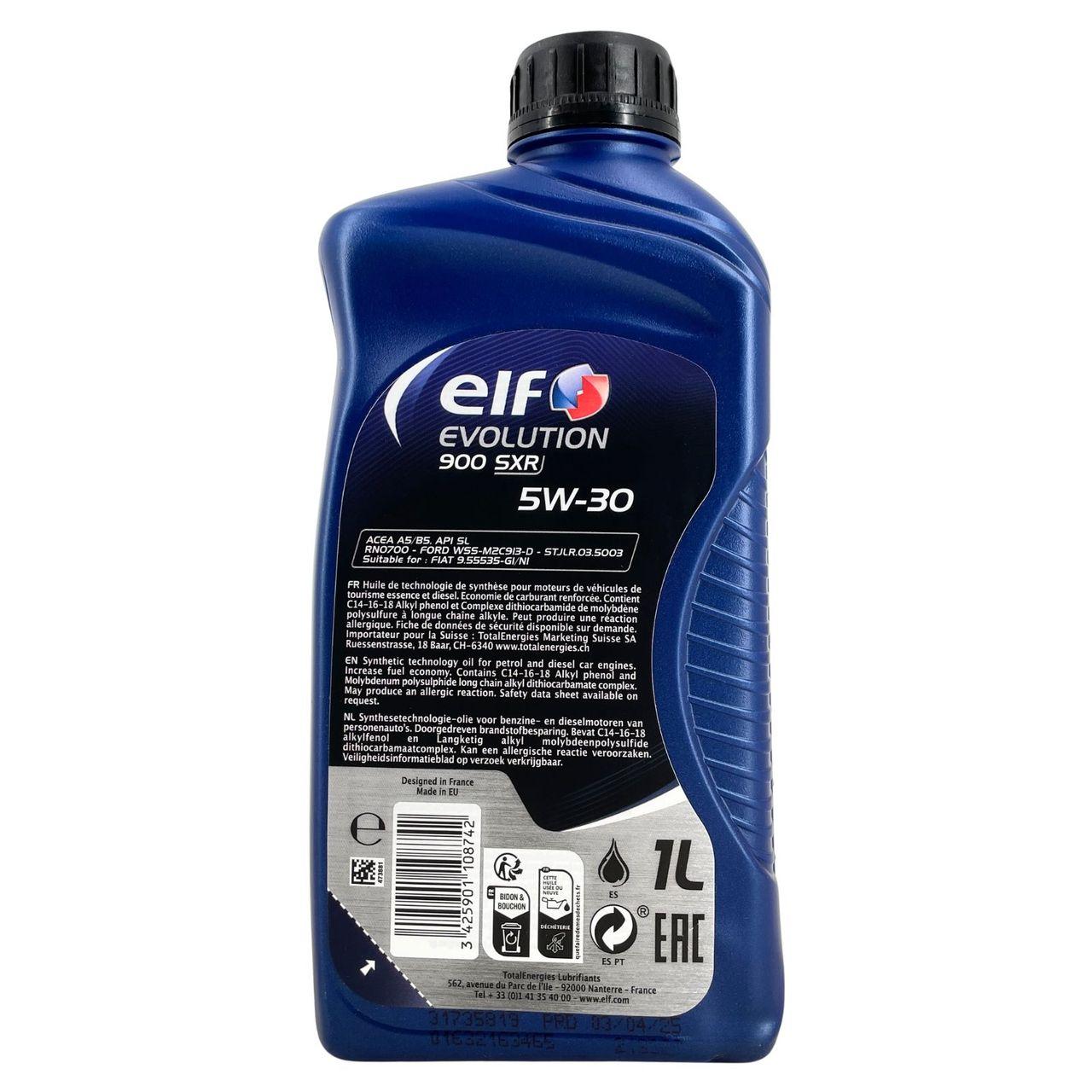 Elf Evolution 900 SXR 5W-30 1 Liter