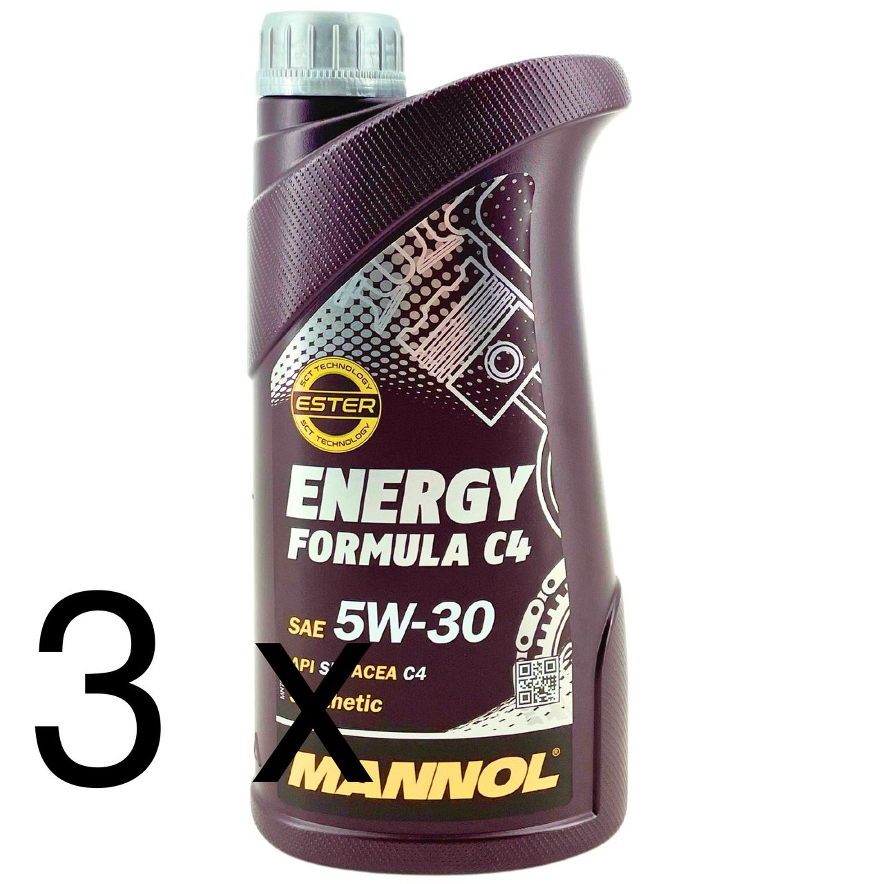 Mannol Energy Formula C4 5W-30 3x1 Liter Mannol Energy Formula C4 5W-30 3x1 Liter