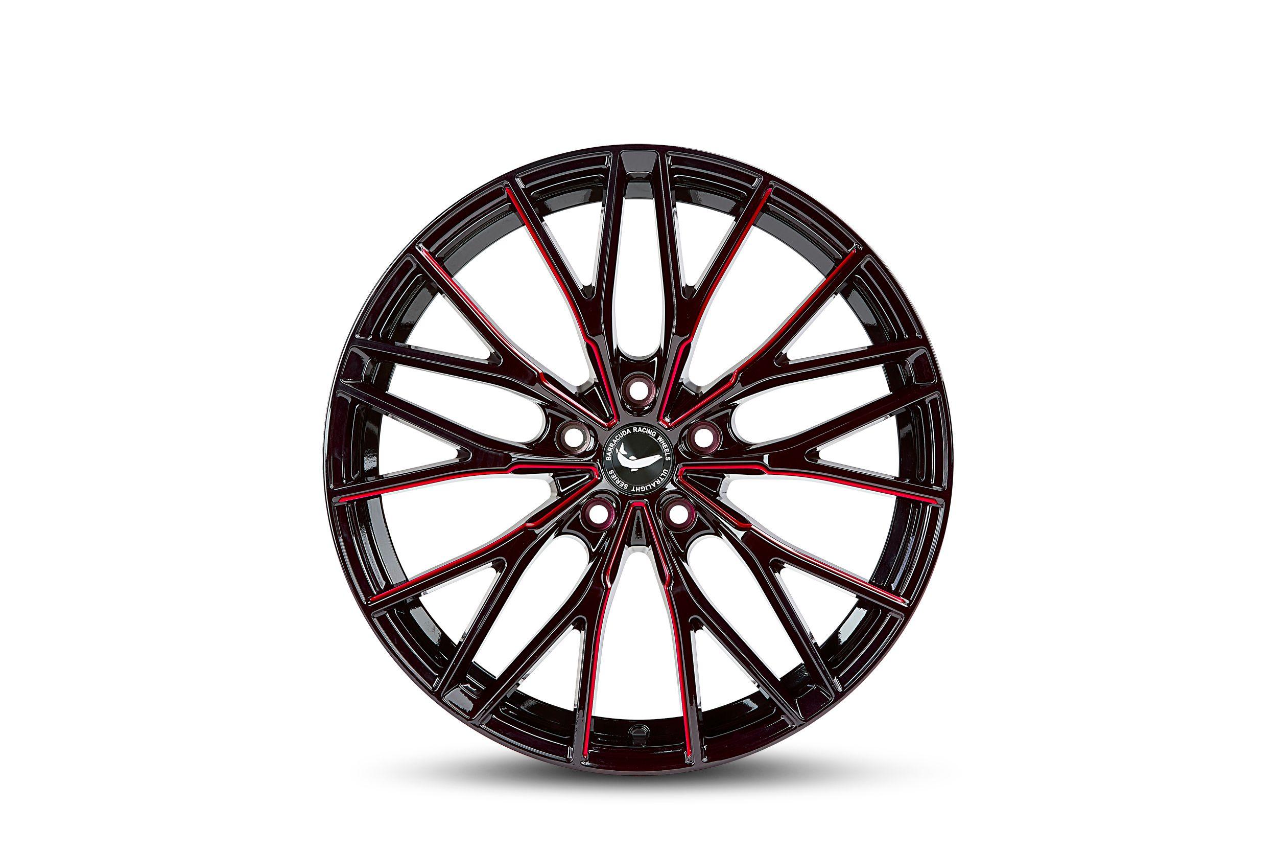 BARRACUDA PROJECT 3.0 black gloss flashred 10.0Jx20 5x112 ET33