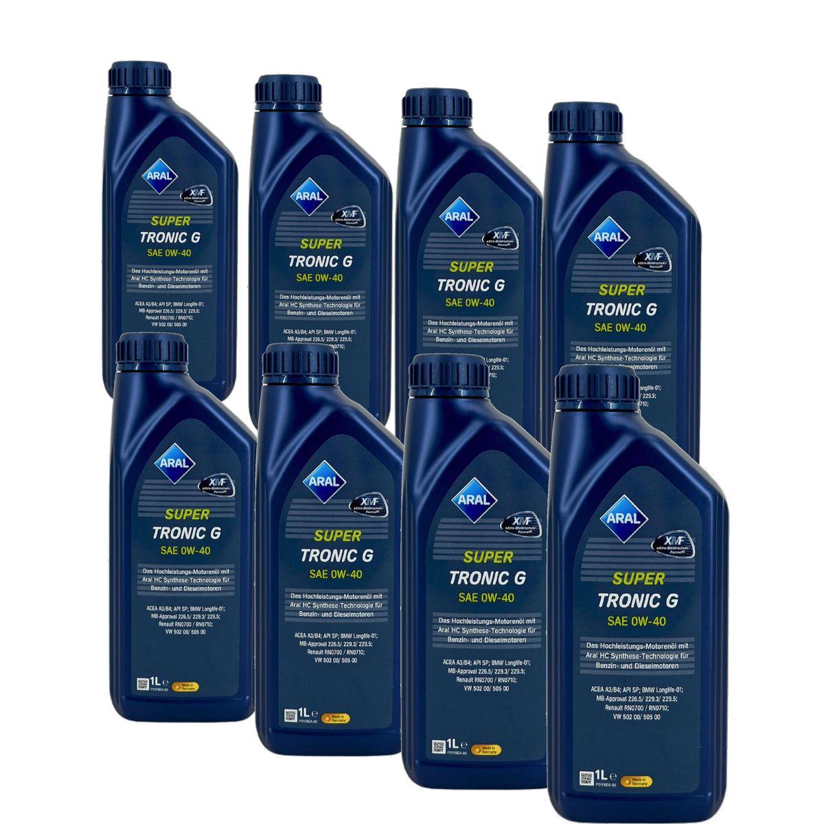 Aral SuperTronic G 0W-40 8x1 Liter