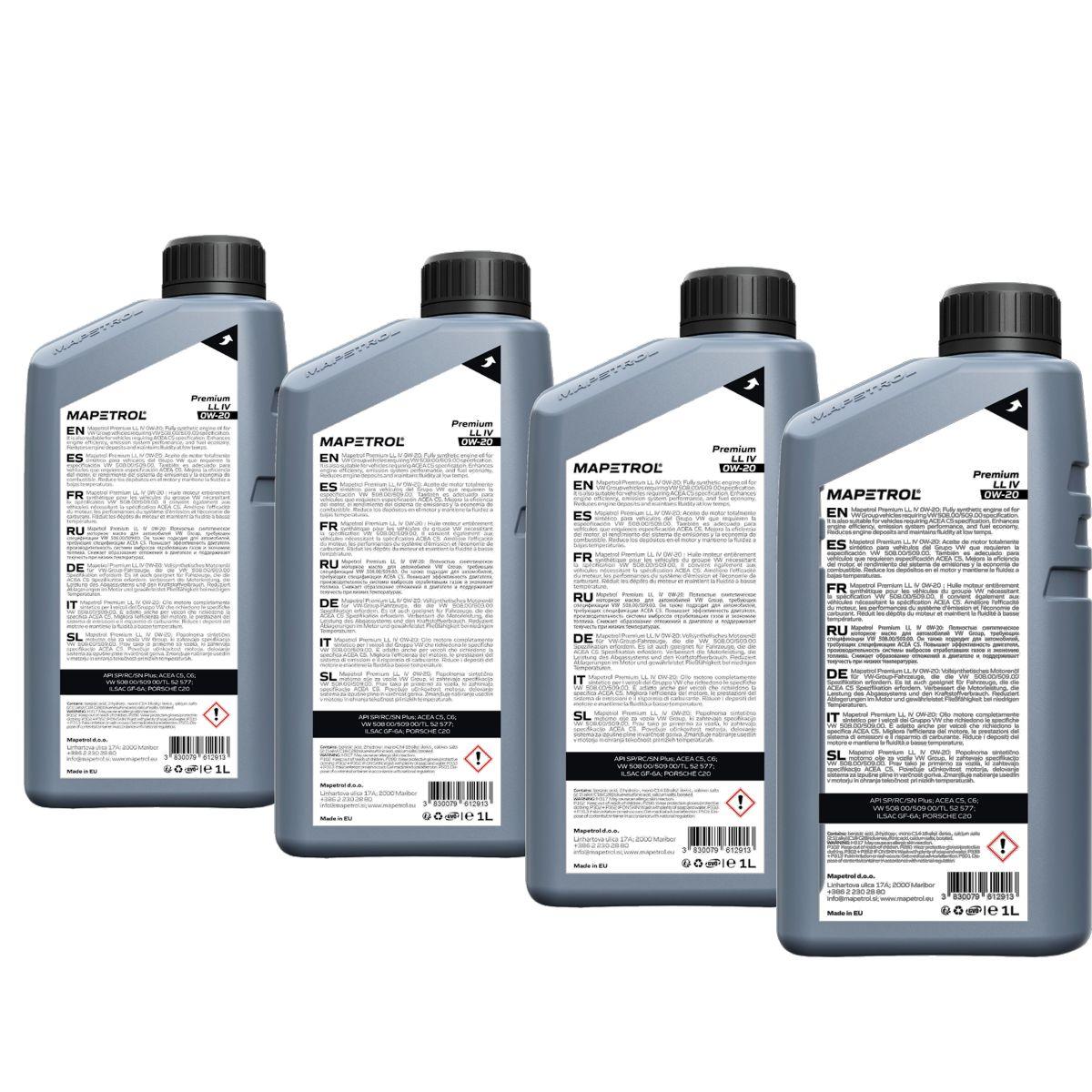 Mapetrol Premium LL IV 0W-20 4x1 Liter