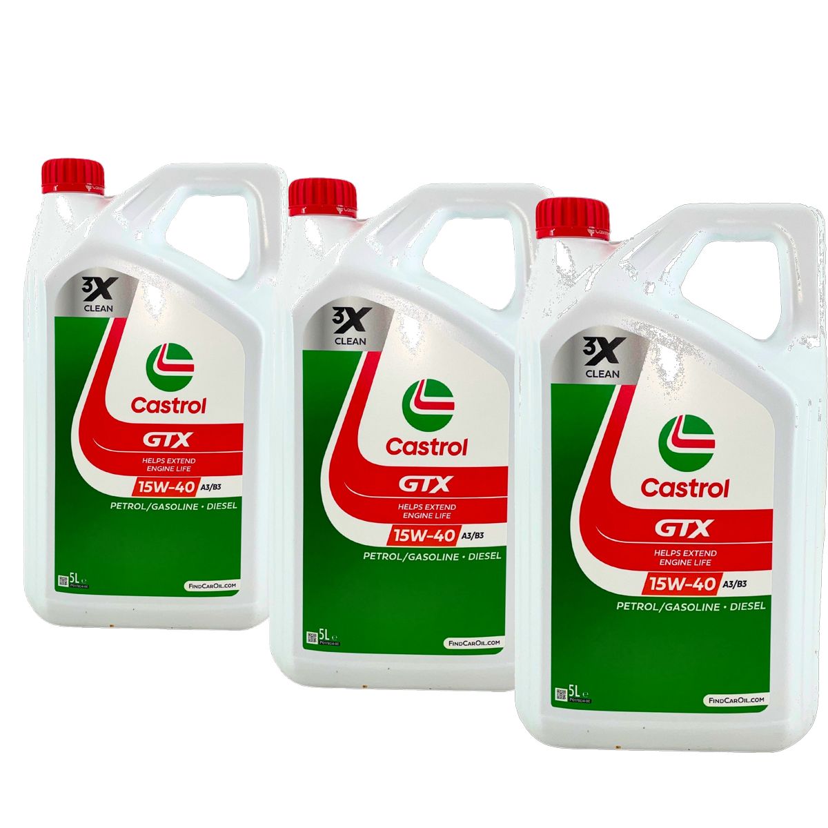Castrol GTX 15W-40 A3/B3 3x5 Liter