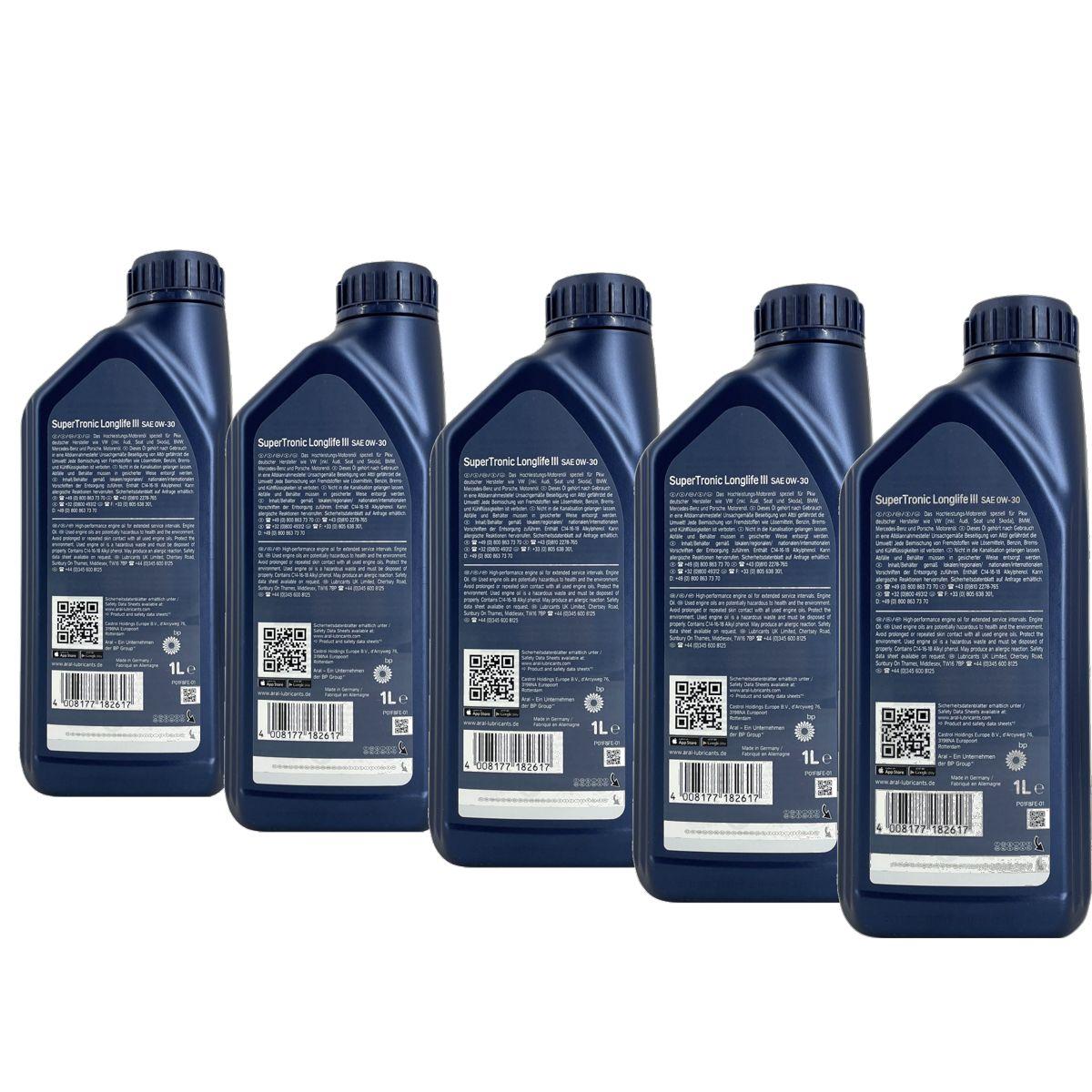 Aral SuperTronic LL III/3 0W-30 5x1 Liter