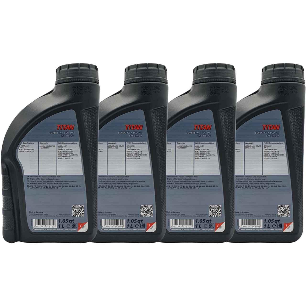 Fuchs Titan Supersyn F ECO-DT 5W-30 4x1 Liter