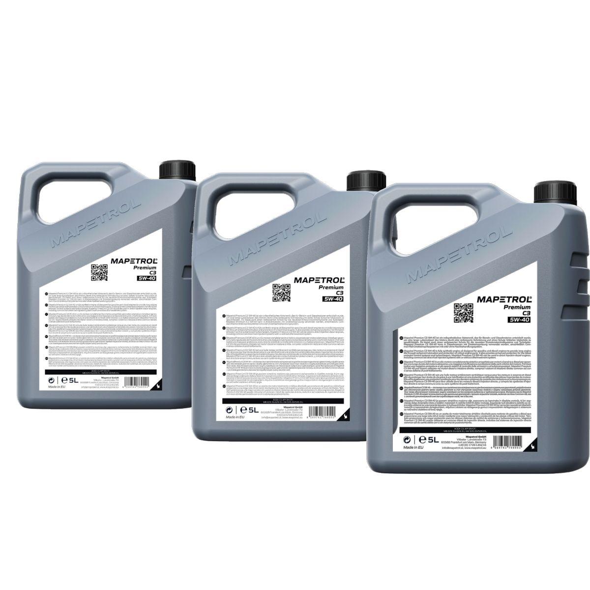 Mapetrol Premium C3 5W-40 3x5 Liter