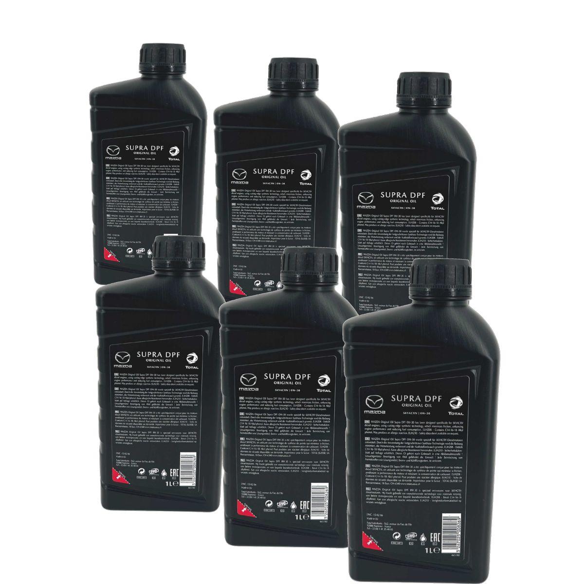 Mazda Original Oil Supra DPF Skyactiv-D 0W-30 6x1 Liter