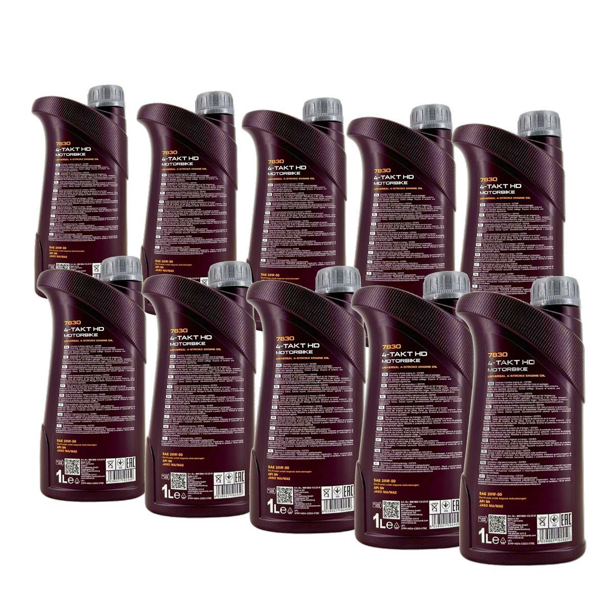 Mannol 4-Takt Motorbike HD 20W-50 10x1 Liter