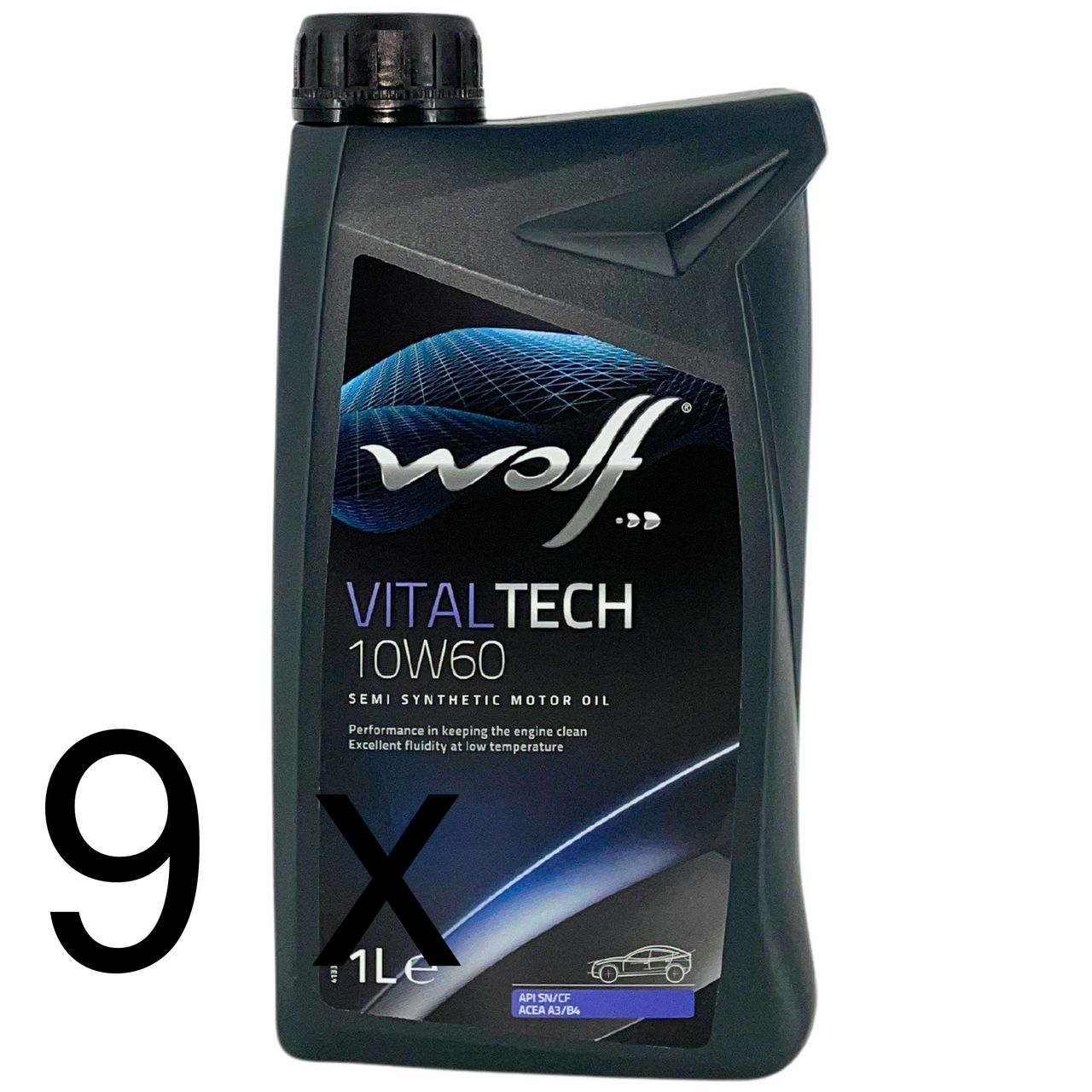 Wolf VitalTech 10W-60 9x1 Liter