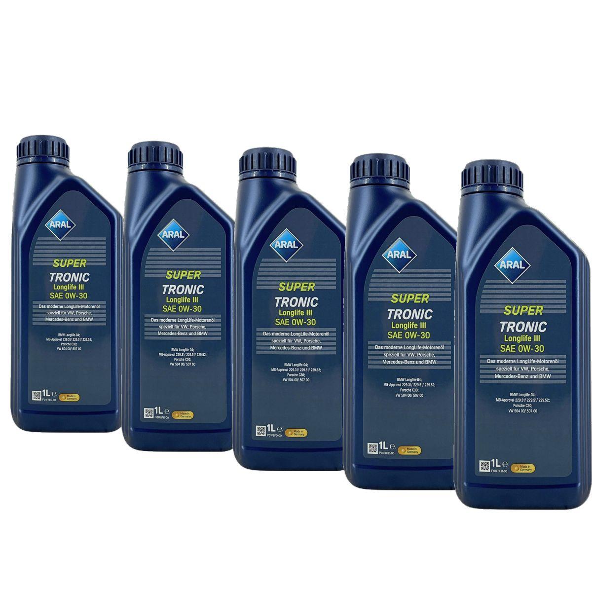 Aral SuperTronic LL III/3 0W-30 5x1 Liter
