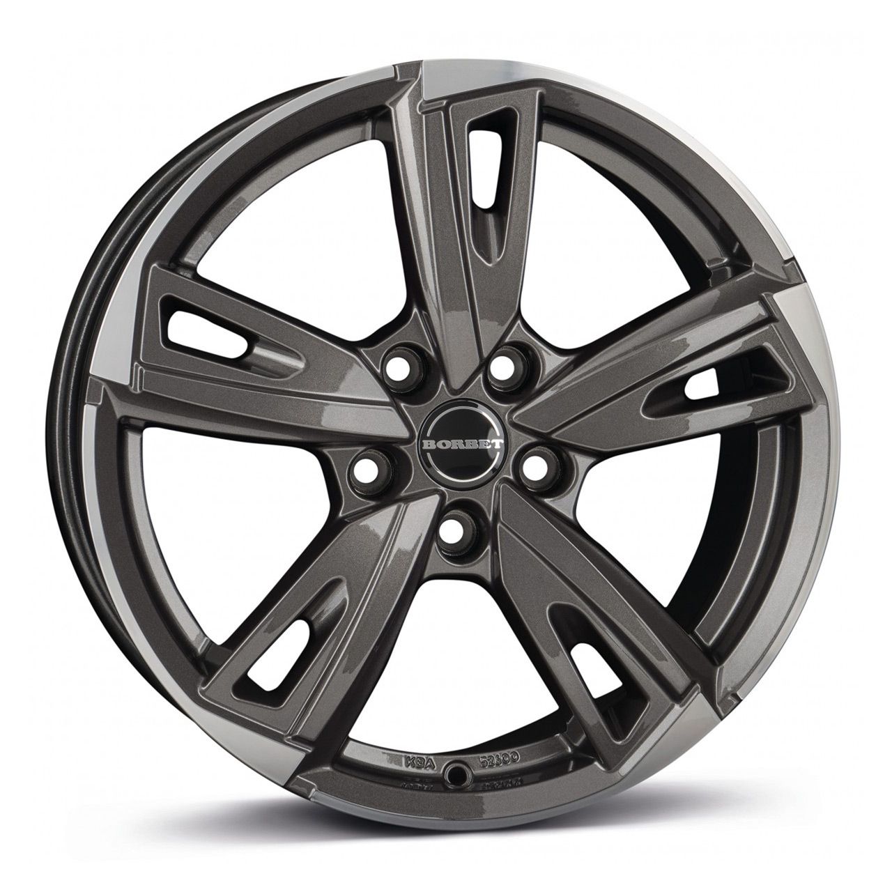 BORBET DESIGN BU1 mistral anthracite glossy polished 8.0Jx18 5x112 ET48