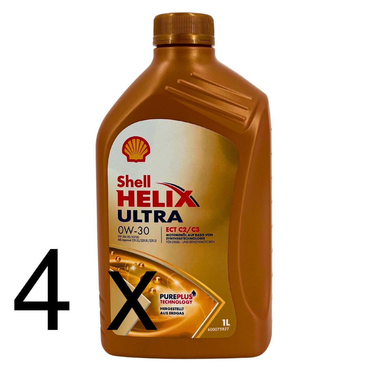 Shell Helix Ultra ECT C2 C3 0W-30 4x1 Liter Shell Helix Ultra ECT C2 C3 0W-30 4x1 Liter