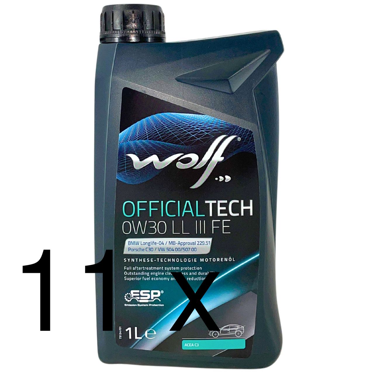 Wolf OfficialTech 0W-30 LL III FE 11x1 Liter