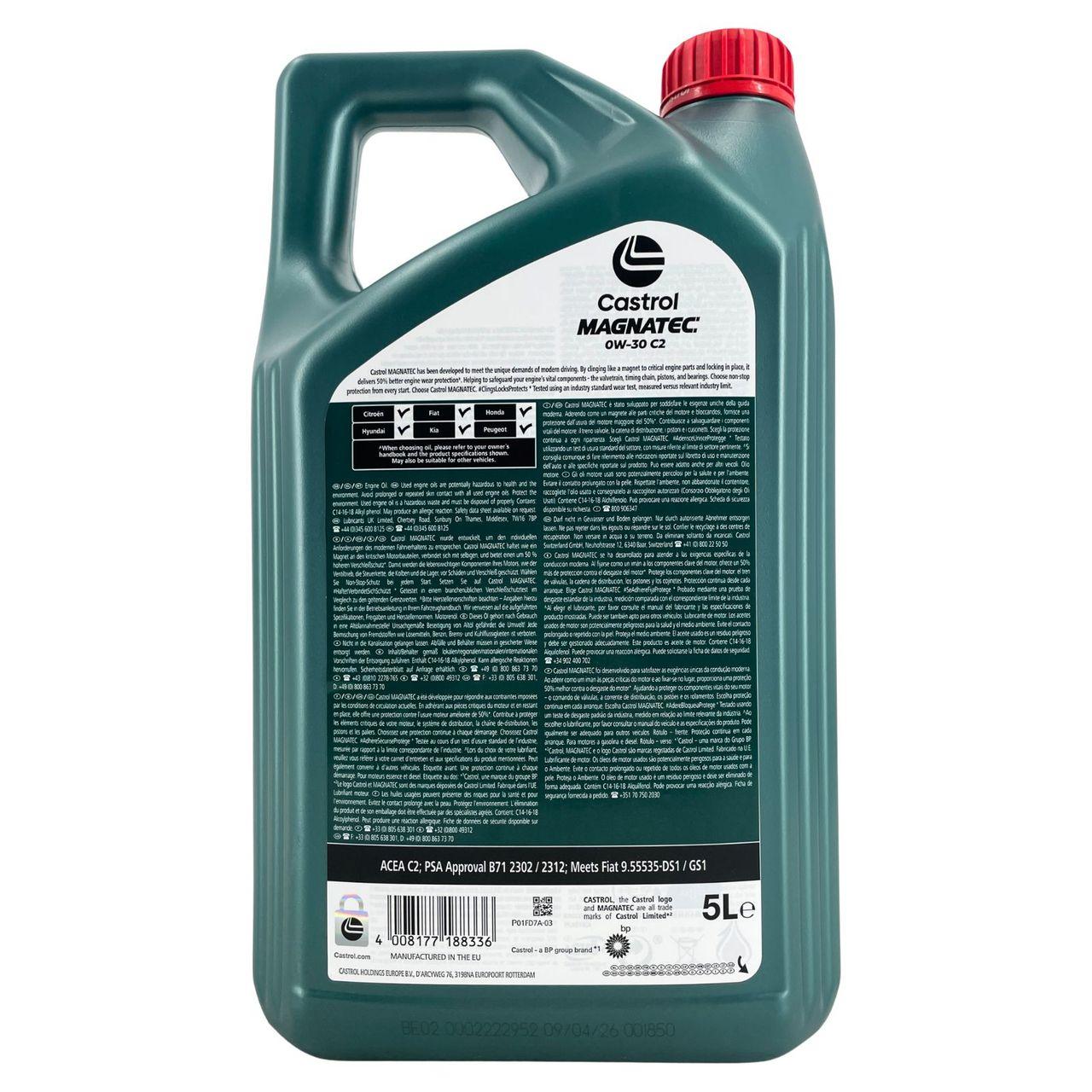 Castrol Magnatec 0W-30 C2 5 Liter