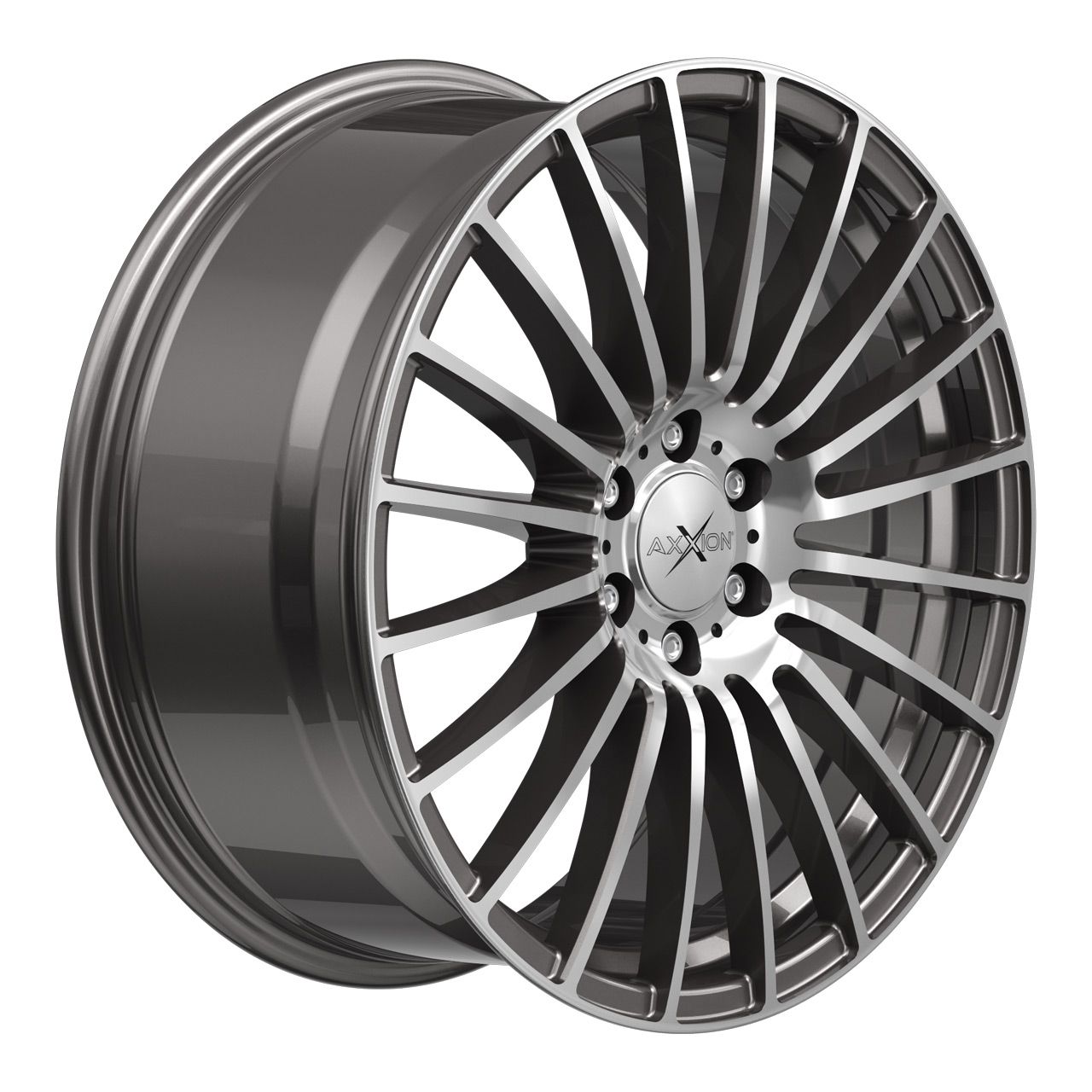 AXXION AX5 EXCESS Daytona Grau Hochglanzpoliert 8.5Jx19 5x108 ET45