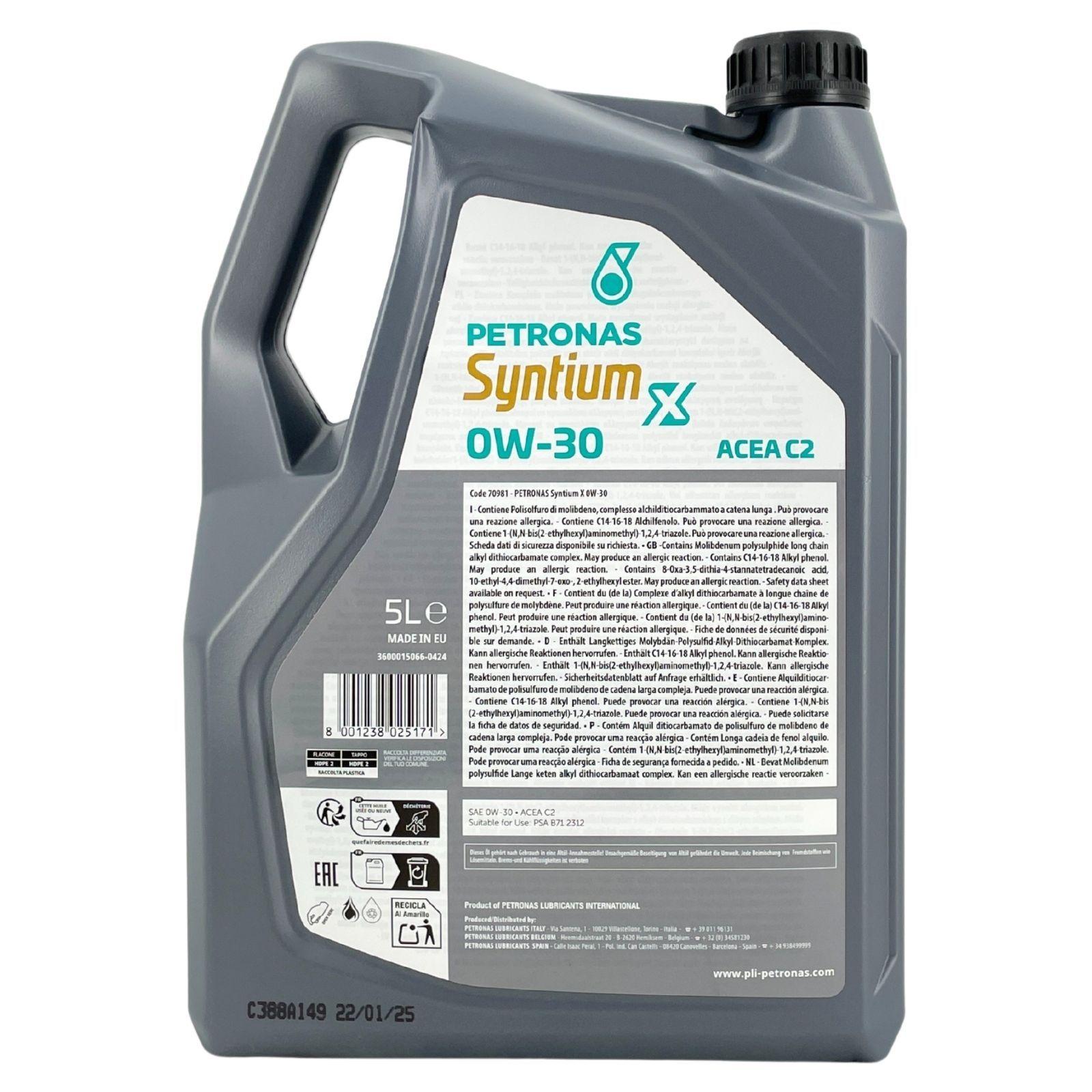 Petronas Syntium X 0W-30 C2 5 Liter