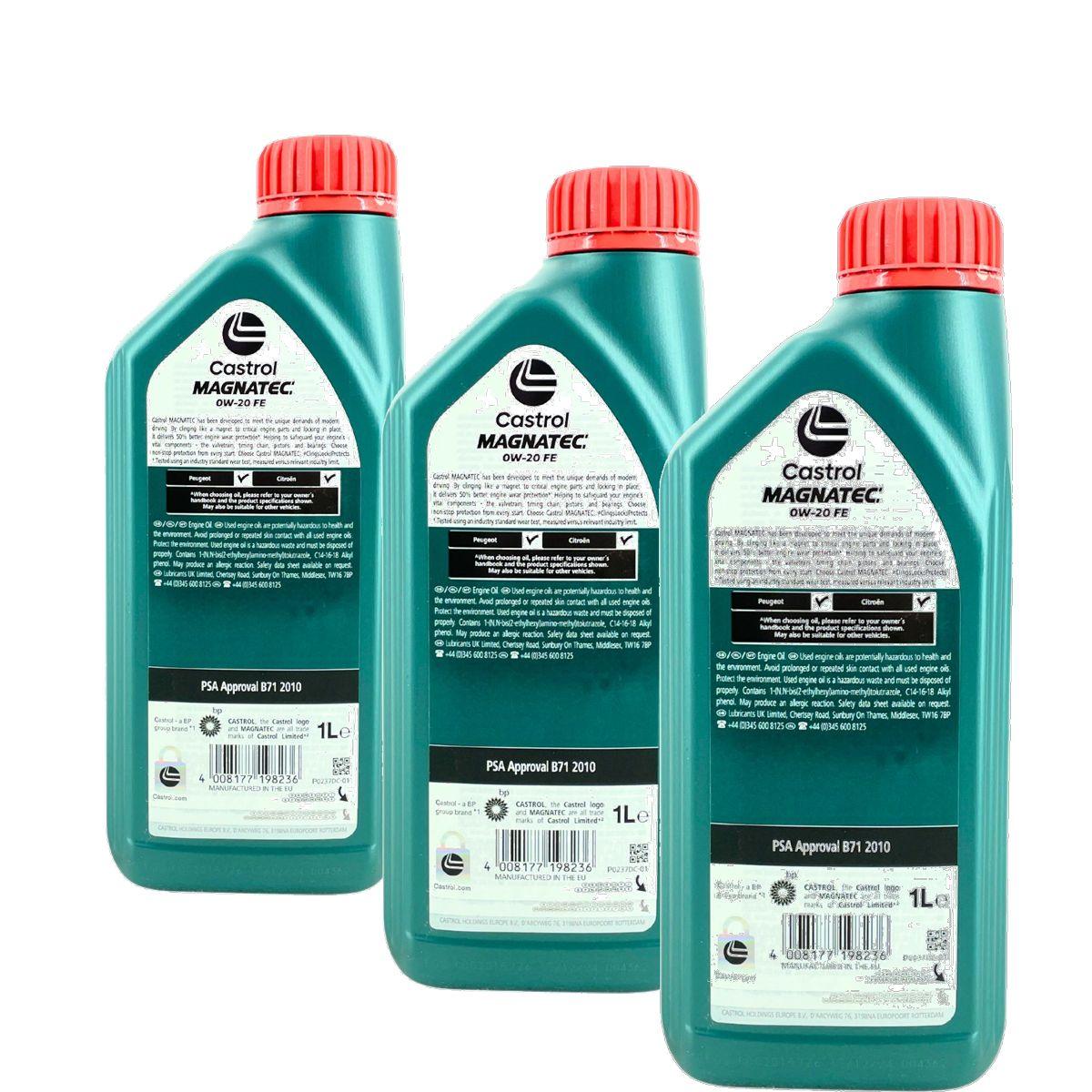 Castrol Magnatec 0W-20 FE 3x1 Liter