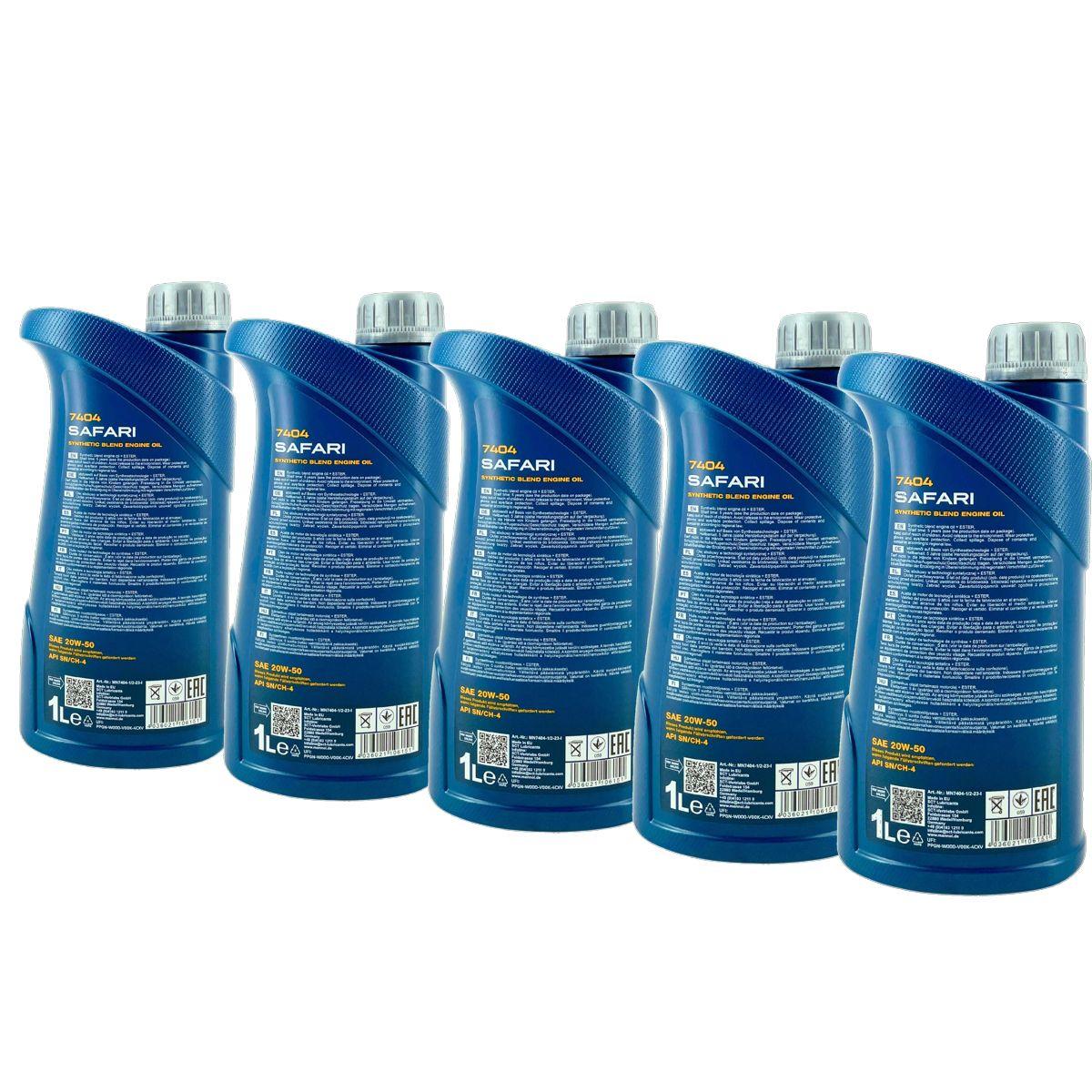 Mannol Safari 20W-50 5x1 Liter