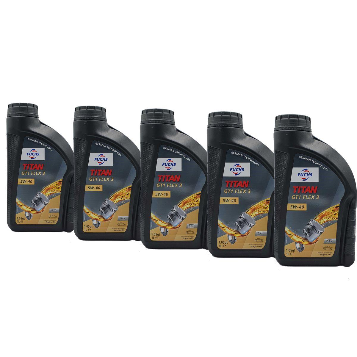 Fuchs Titan GT1 Flex 3 5W-40 5x1 Liter