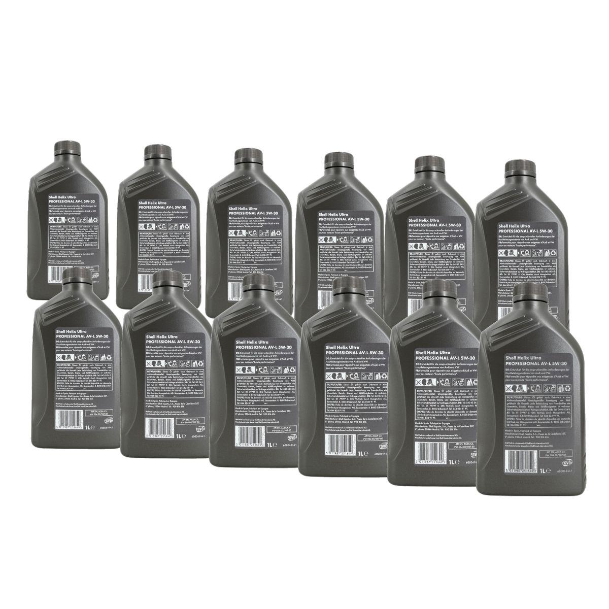 Shell Helix Ultra Professional AV-L 5W-30 12x1 Liter