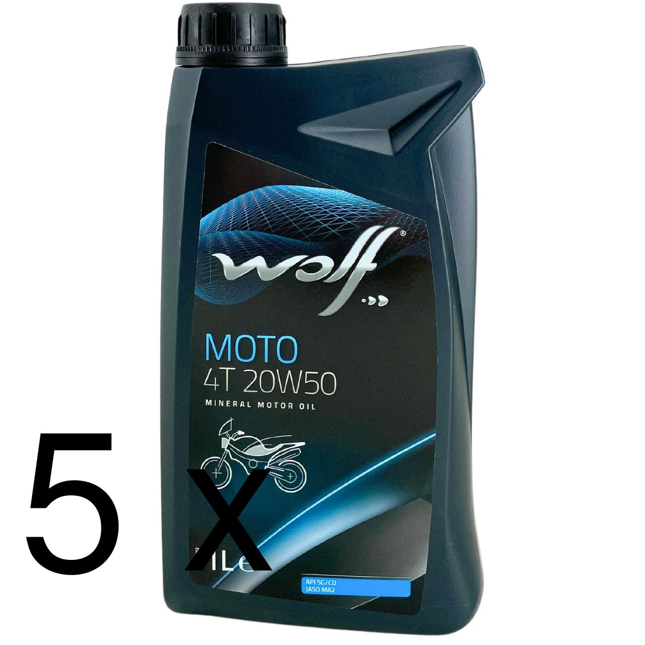 Wolf Moto 4T 20W-50 5x1 Liter