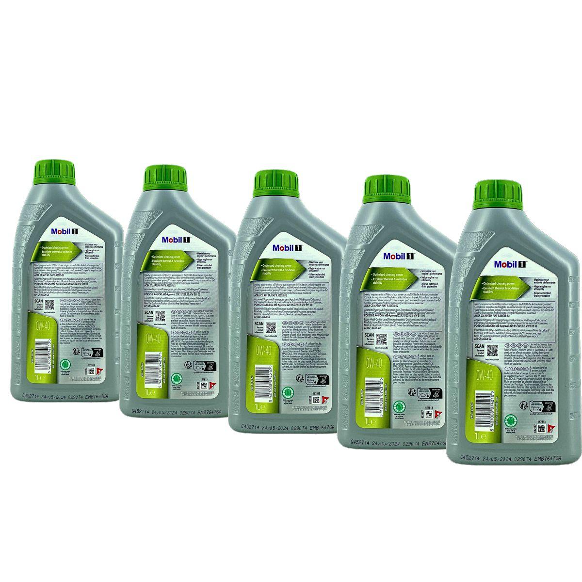 Mobil 1 ESP X4 0W-40 5x1 Liter