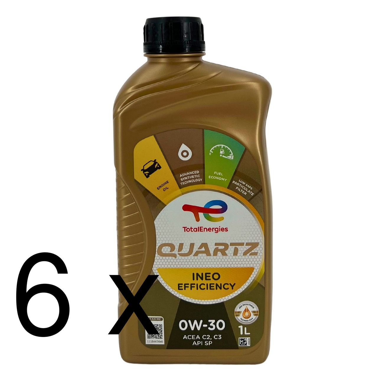Total Quartz Ineo Efficiency 0W-30 6x1 Liter