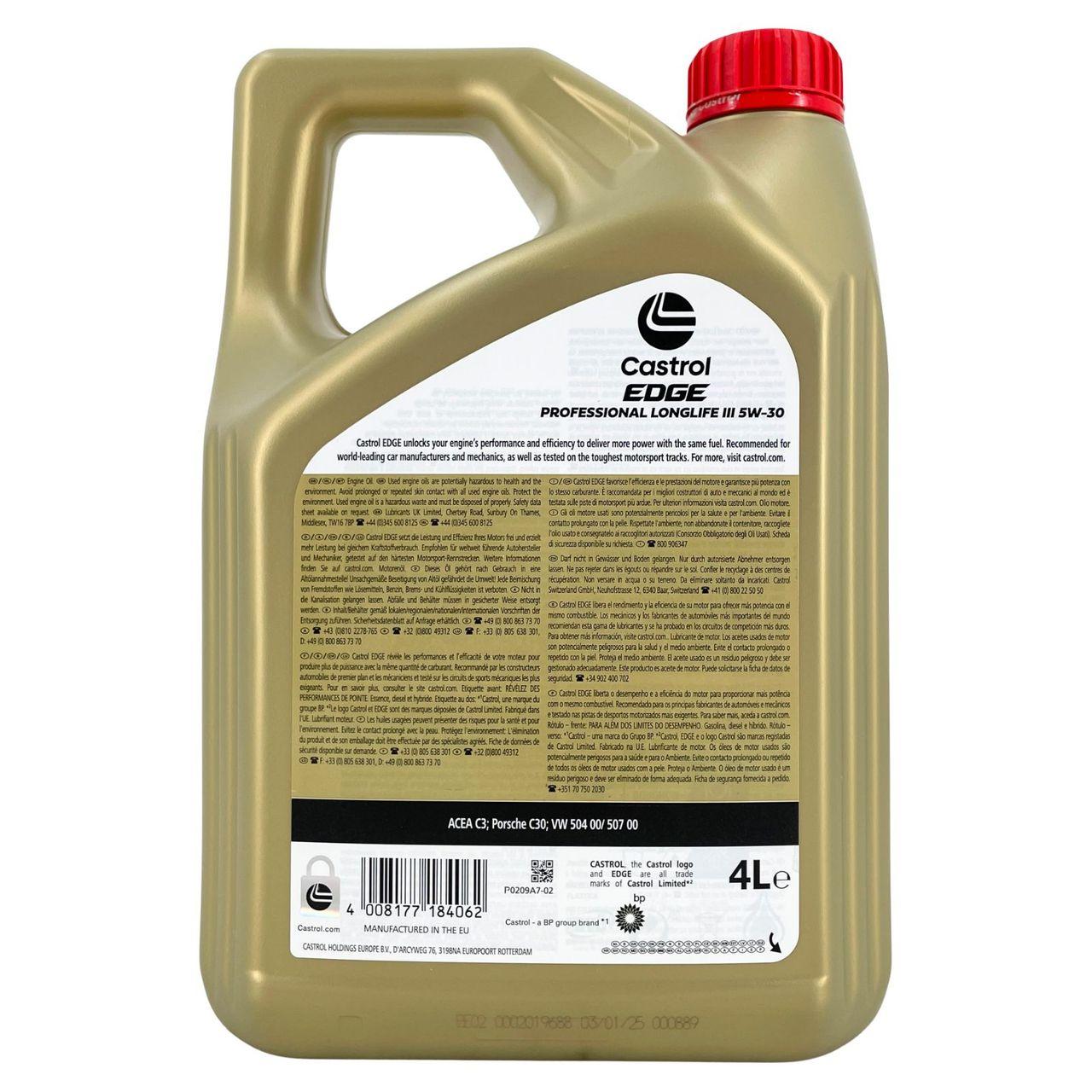 Castrol Edge Professional Longlife 3 5W-30 4 Liter