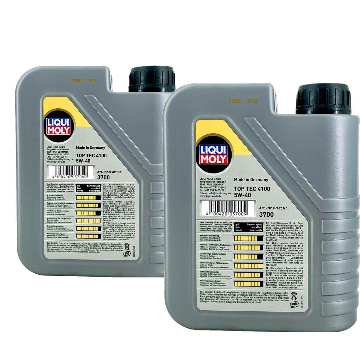 Liqui Moly Top Tec 4100 5W-40 2x1 Liter