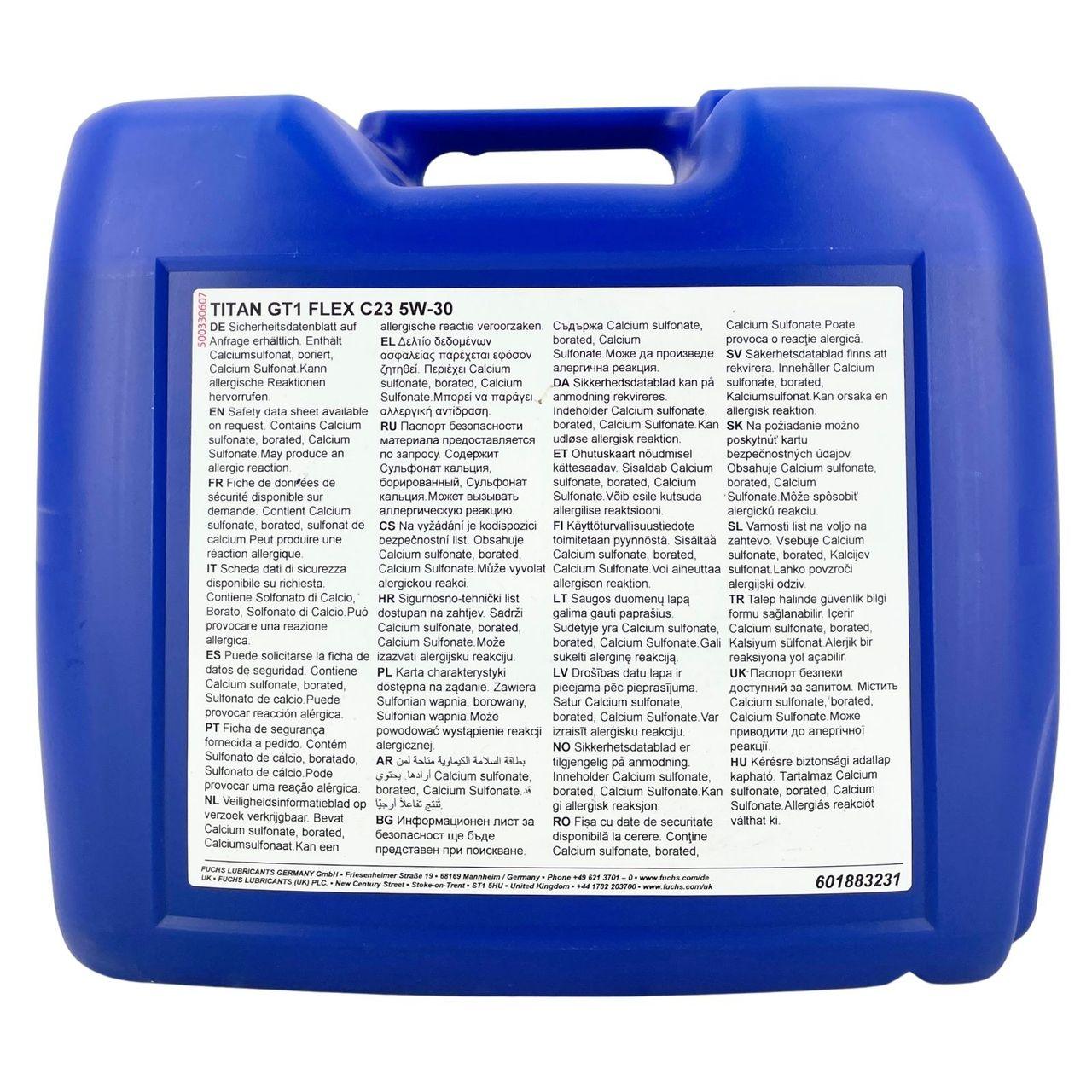 Fuchs Titan GT1 Flex C23 5W-30 20 Liter