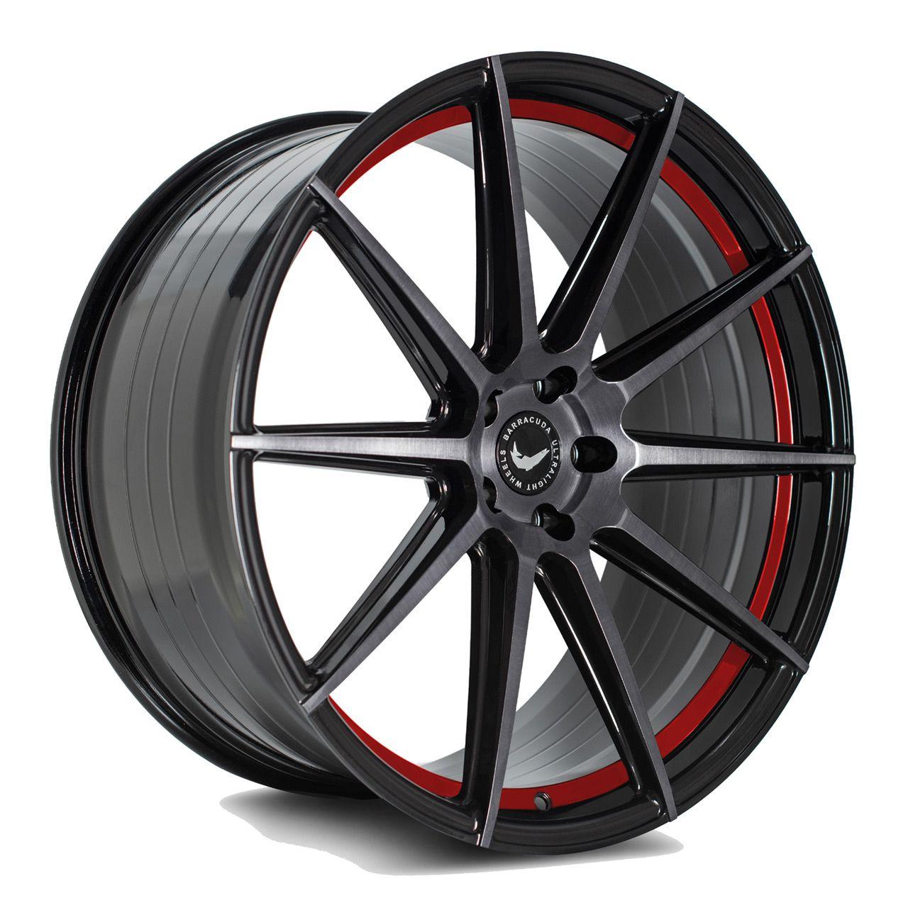 BARRACUDA PROJECT 2.0 silver brushed/ undercut Color Trim rot 8.5Jx19 5x115 ET40